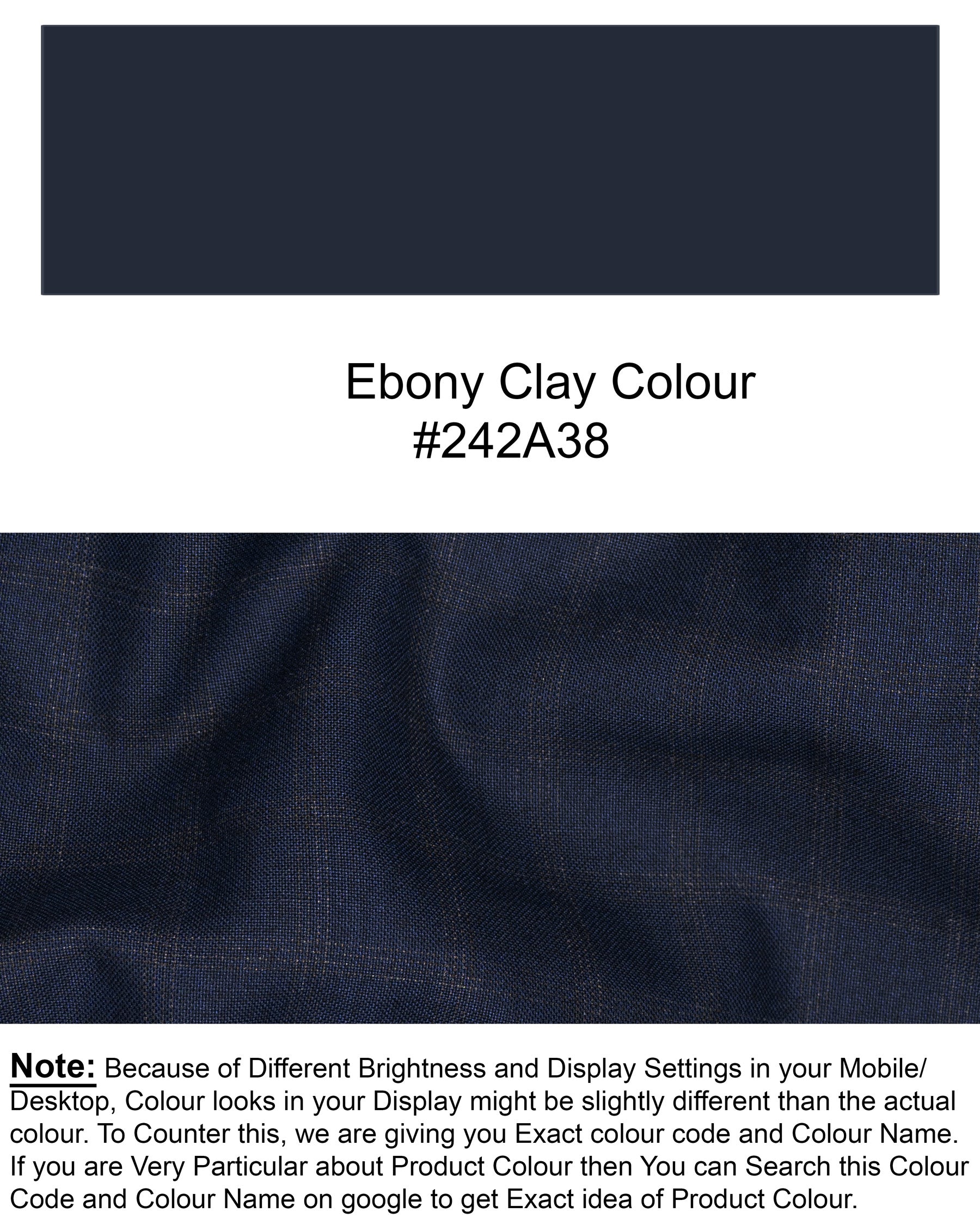 Ebony Clay Windowpane Wool Rich Pant