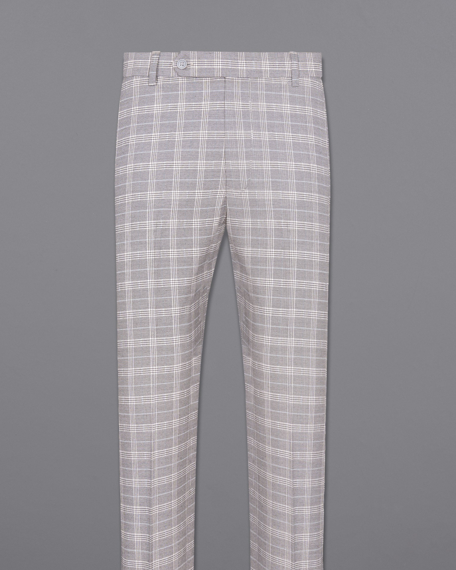 Mercury Grey Plaid Woolrich Pant