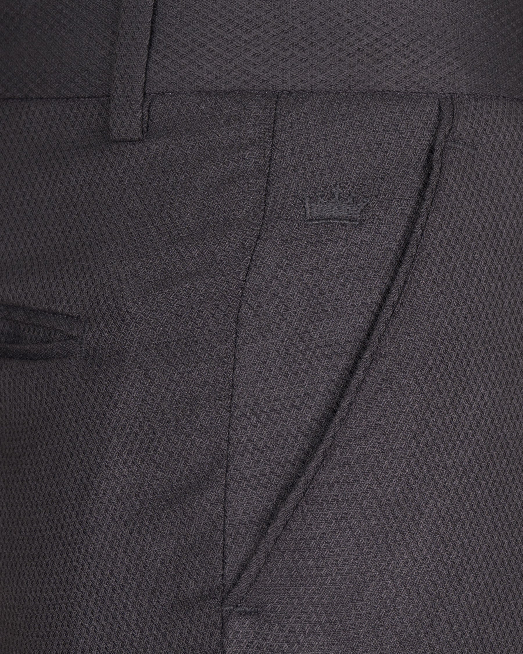 Dune Grey Wool Rich Pant