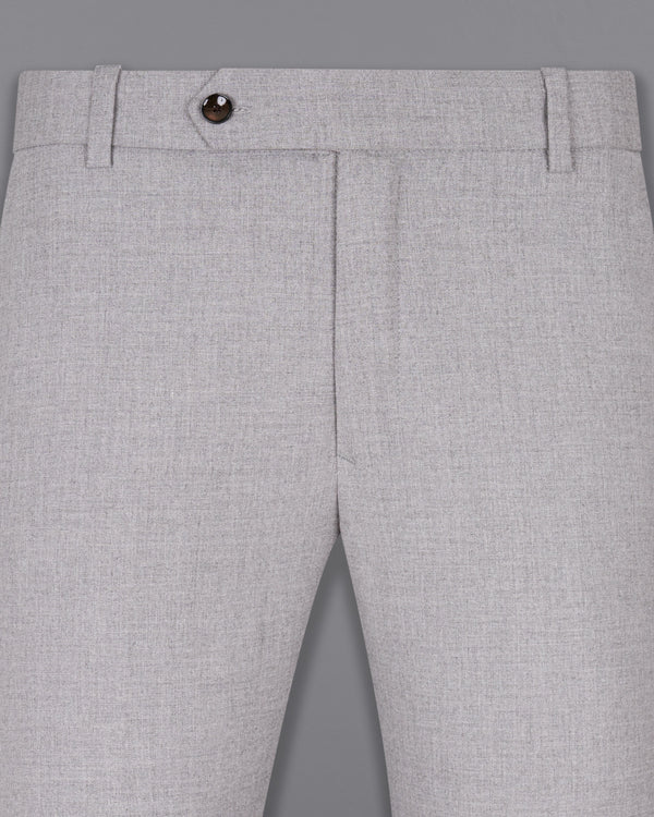 French Gray Wool Rich Pant T1495-28, T1495-30, T1495-32, T1495-34, T1495-36, T1495-38, T1495-40, T1495-42, T1495-44