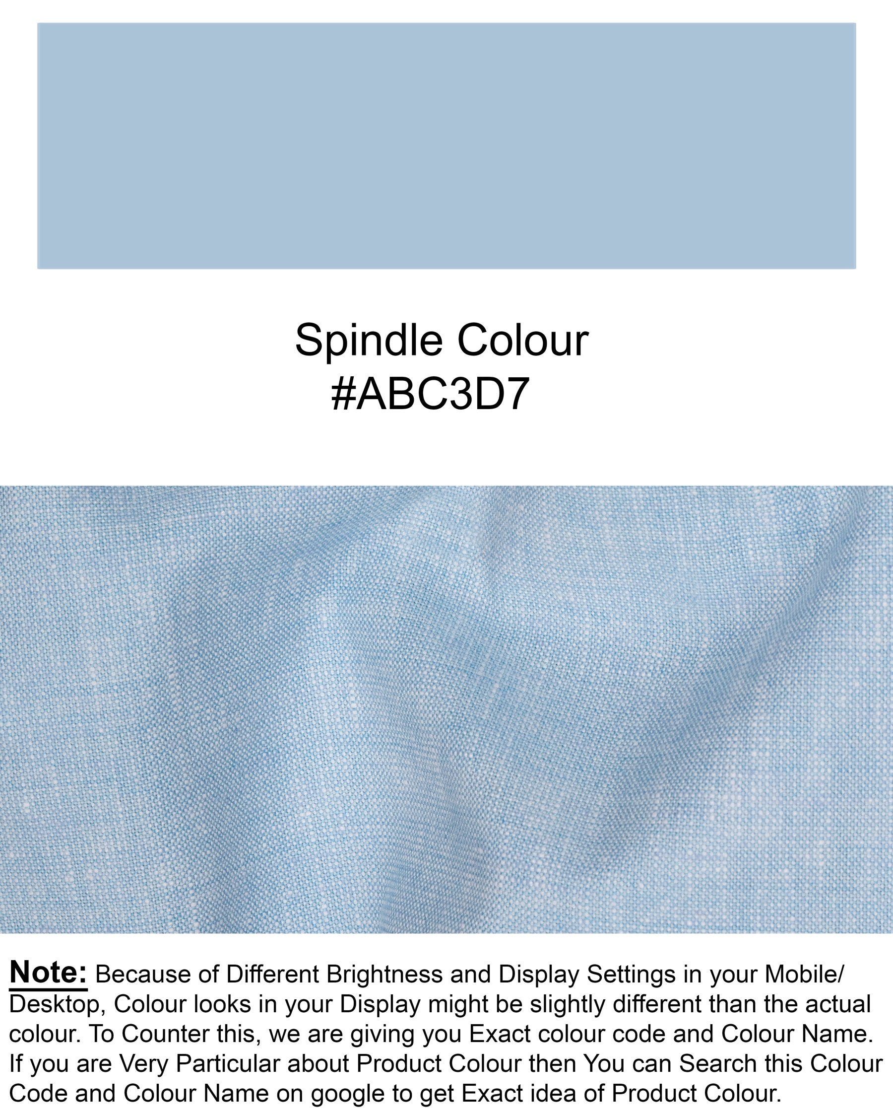 Spindle Blue Luxurious Linen Sports Pant T1547-28, T1547-30, T1547-32, T1547-34, T1547-36, T1547-38, T1547-40, T1547-42, T1547-44