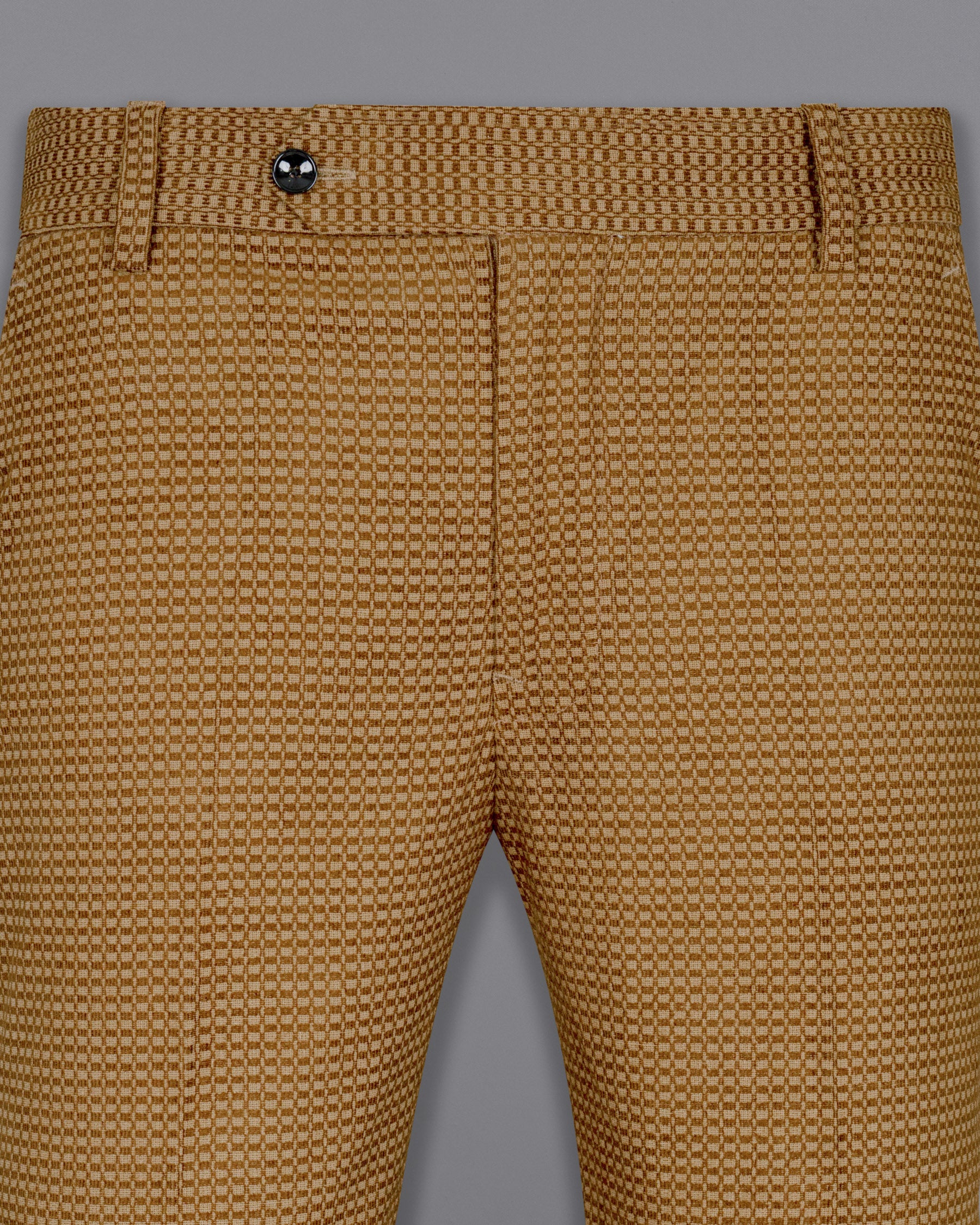 Sepia Brown Velvet Corduroy Box patterned Sports Pant T1548-28, T1548-30, T1548-32, T1548-34, T1548-36, T1548-38, T1548-40, T1548-42, T1548-44