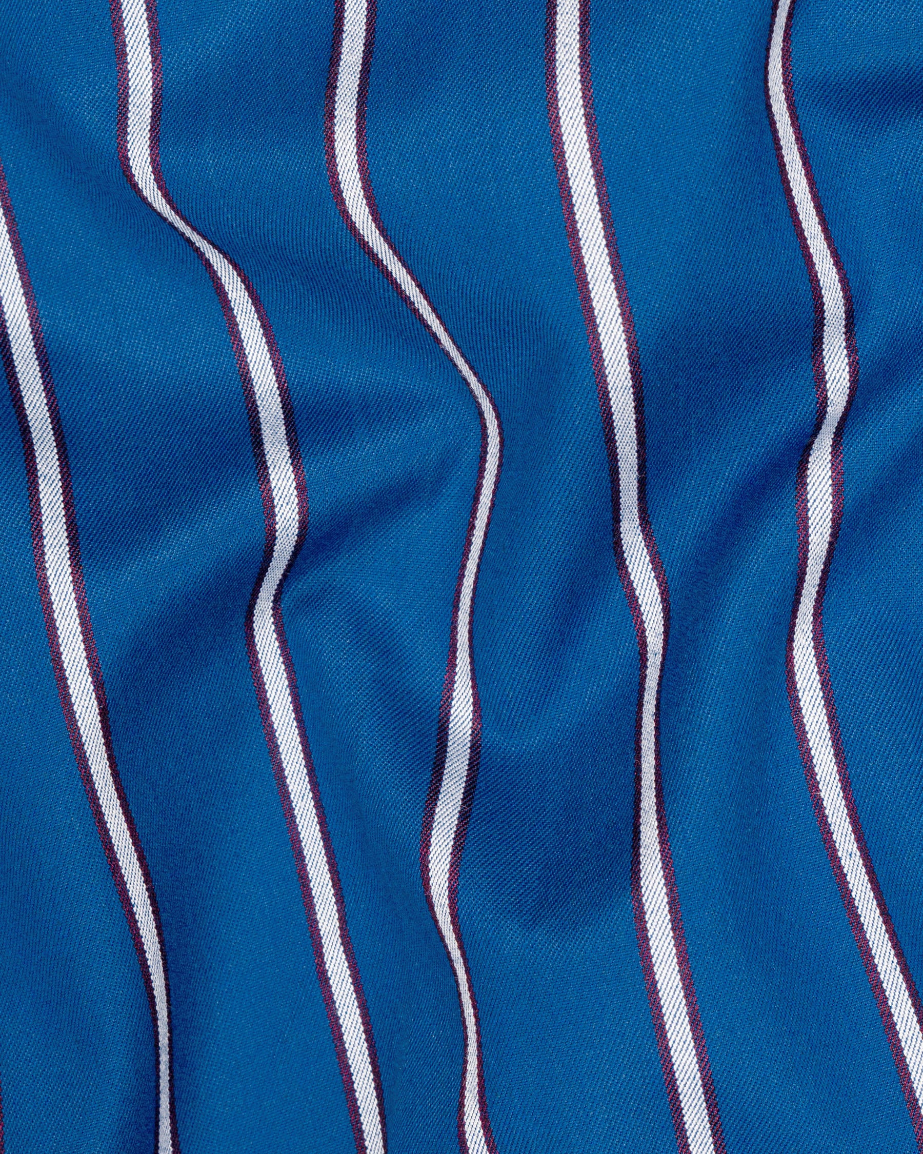 Cerulean Blue Striped Woolrich Pant T1555-28, T1555-30, T1555-32, T1555-34, T1555-36, T1555-38, T1555-40, T1555-42, T1555-44