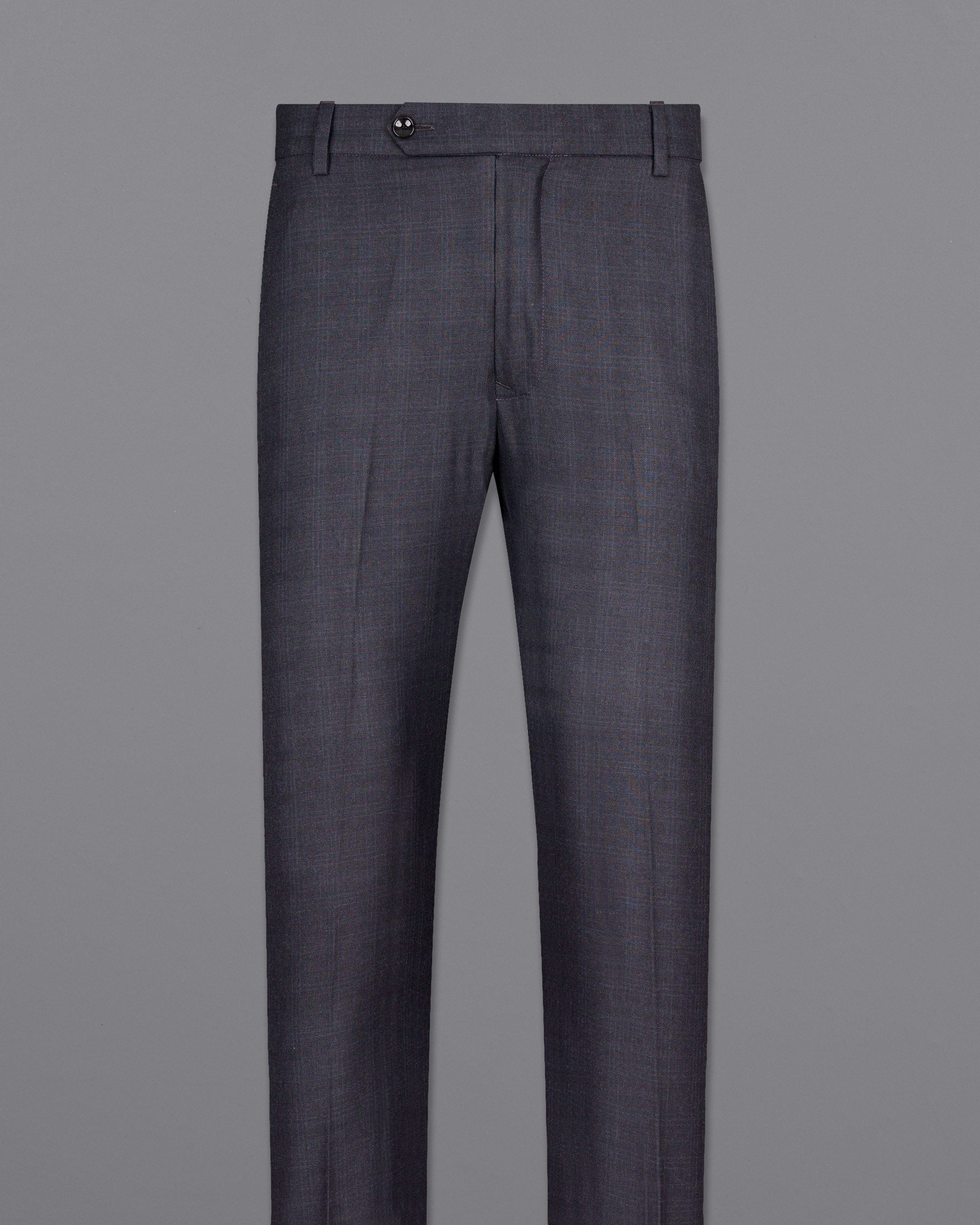 Gravel Grey Subtle Plaid Wool Rich Pant T1567-28, T1567-30, T1567-32, T1567-34, T1567-36, T1567-38, T1567-40, T1567-42, T1567-44