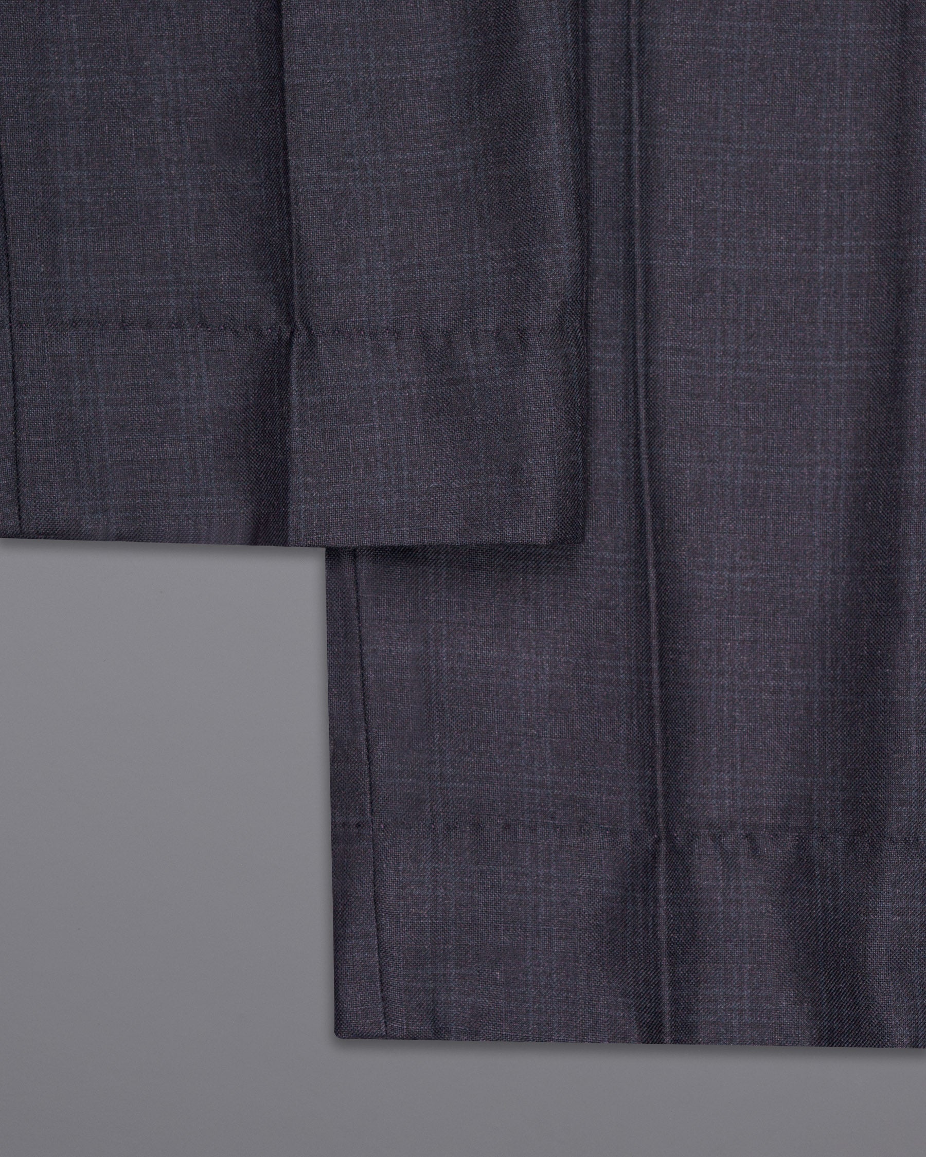 Gravel Grey Subtle Plaid Wool Rich Pant T1567-28, T1567-30, T1567-32, T1567-34, T1567-36, T1567-38, T1567-40, T1567-42, T1567-44