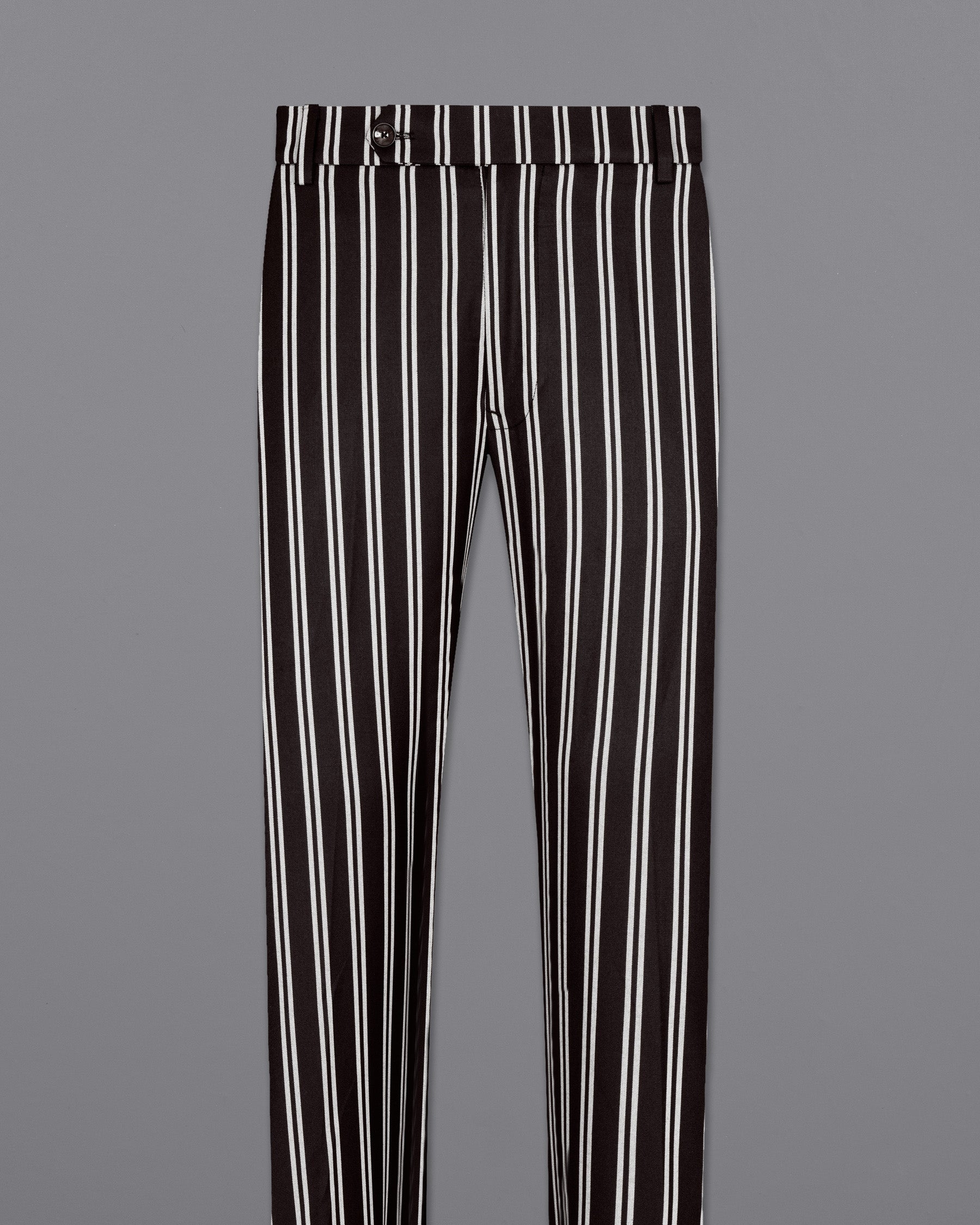 Jade Black Striped Wool Rich Pant T1570-28, T1570-30, T1570-32, T1570-34, T1570-36, T1570-38, T1570-40, T1570-42, T1570-44