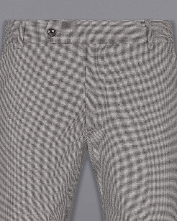 Mountain Mist Gray Houndstooth Wool Rich Pant T1589-28, T1589-30, T1589-32, T1589-34, T1589-36, T1589-38, T1589-40, T1589-42, T1589-44