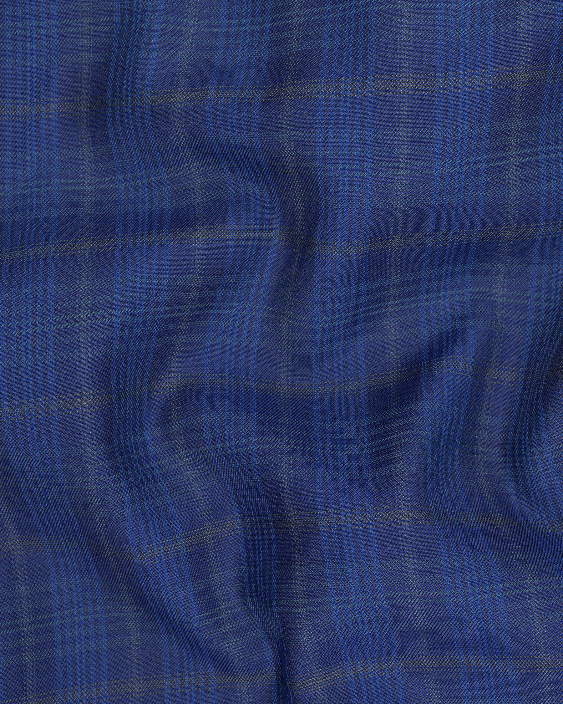 Cloud Burst Blue Plaid Wool Rich Pant T1592-28, T1592-30, T1592-32, T1592-34, T1592-36, T1592-38, T1592-40, T1592-42, T1592-44