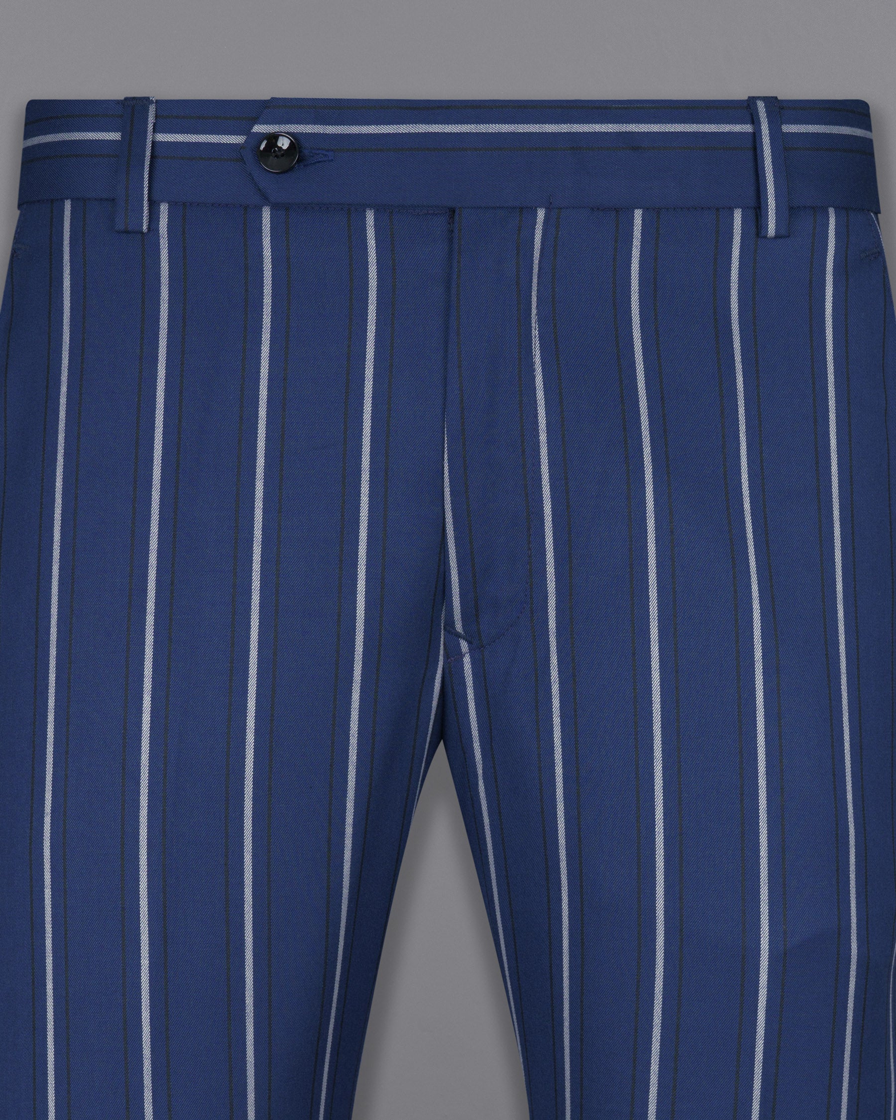 Rhino Blue Striped Wool Rich Pant T1596-28, T1596-30, T1596-32, T1596-34, T1596-36, T1596-38, T1596-40, T1596-42, T1596-44