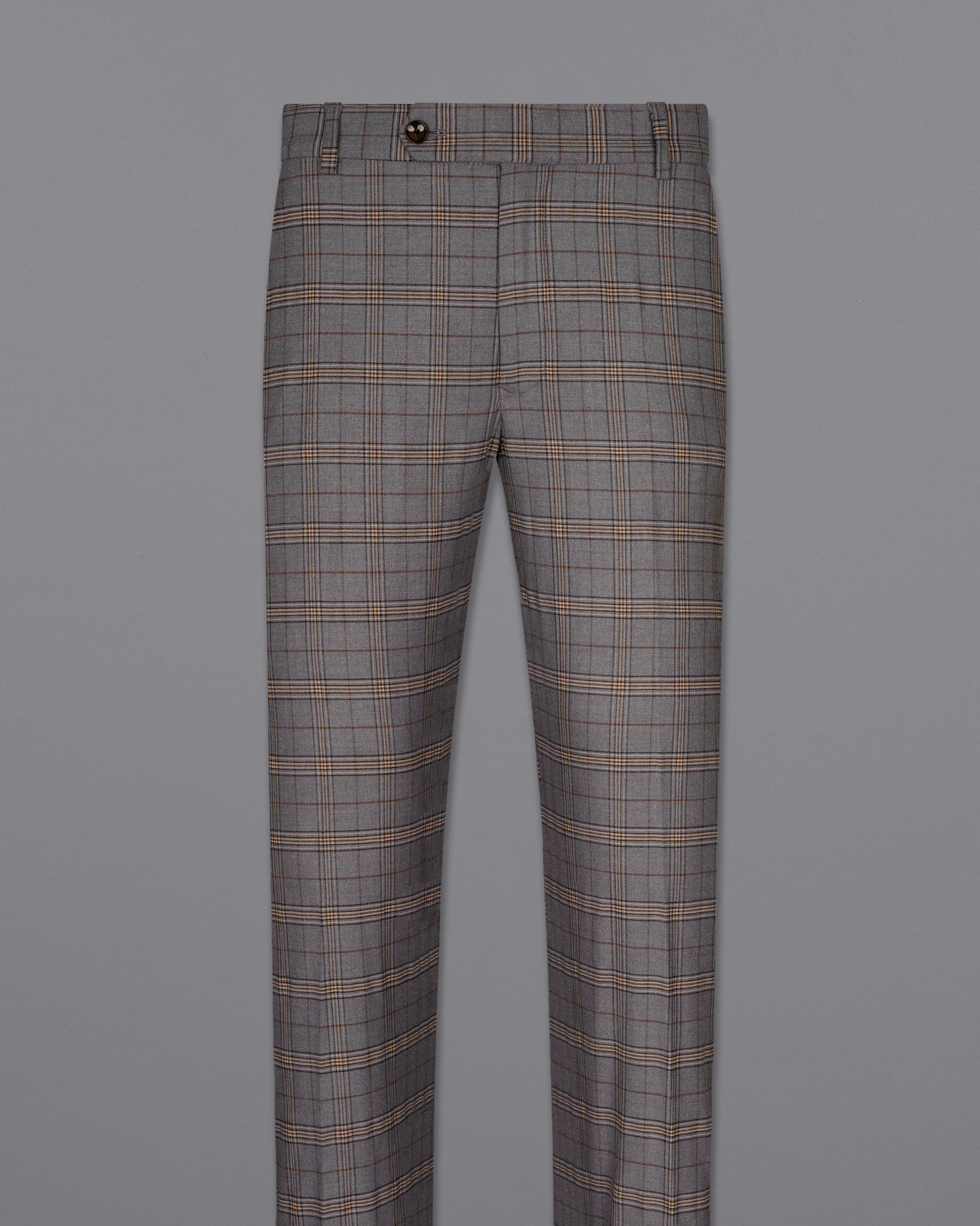 Chicago Gray Super fine Plaid Wool Rich Pant T1604-28, T1604-30, T1604-32, T1604-34, T1604-36, T1604-38, T1604-40, T1604-42, T1604-44