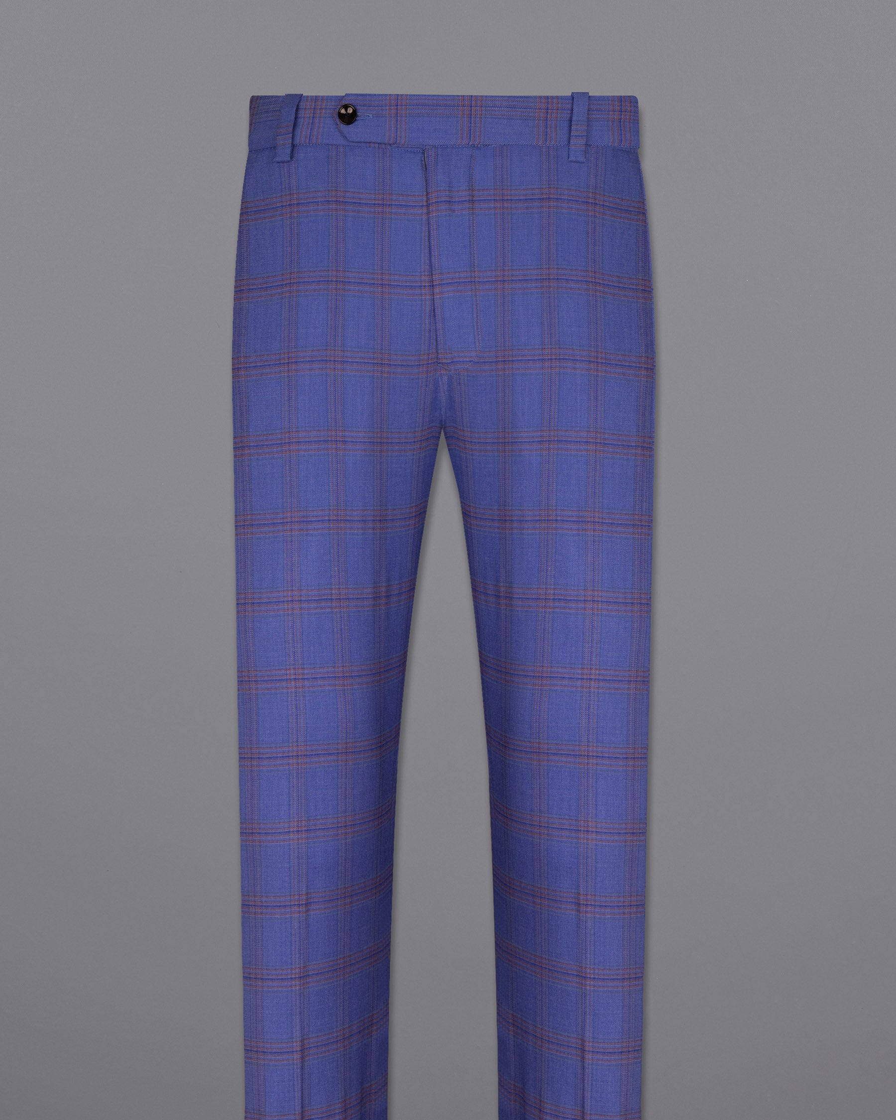 East Bay Blue Super fine Windowpane Wool Rich Pant T1612-28, T1612-30, T1612-32, T1612-34, T1612-36, T1612-38, T1612-40, T1612-42, T1612-44