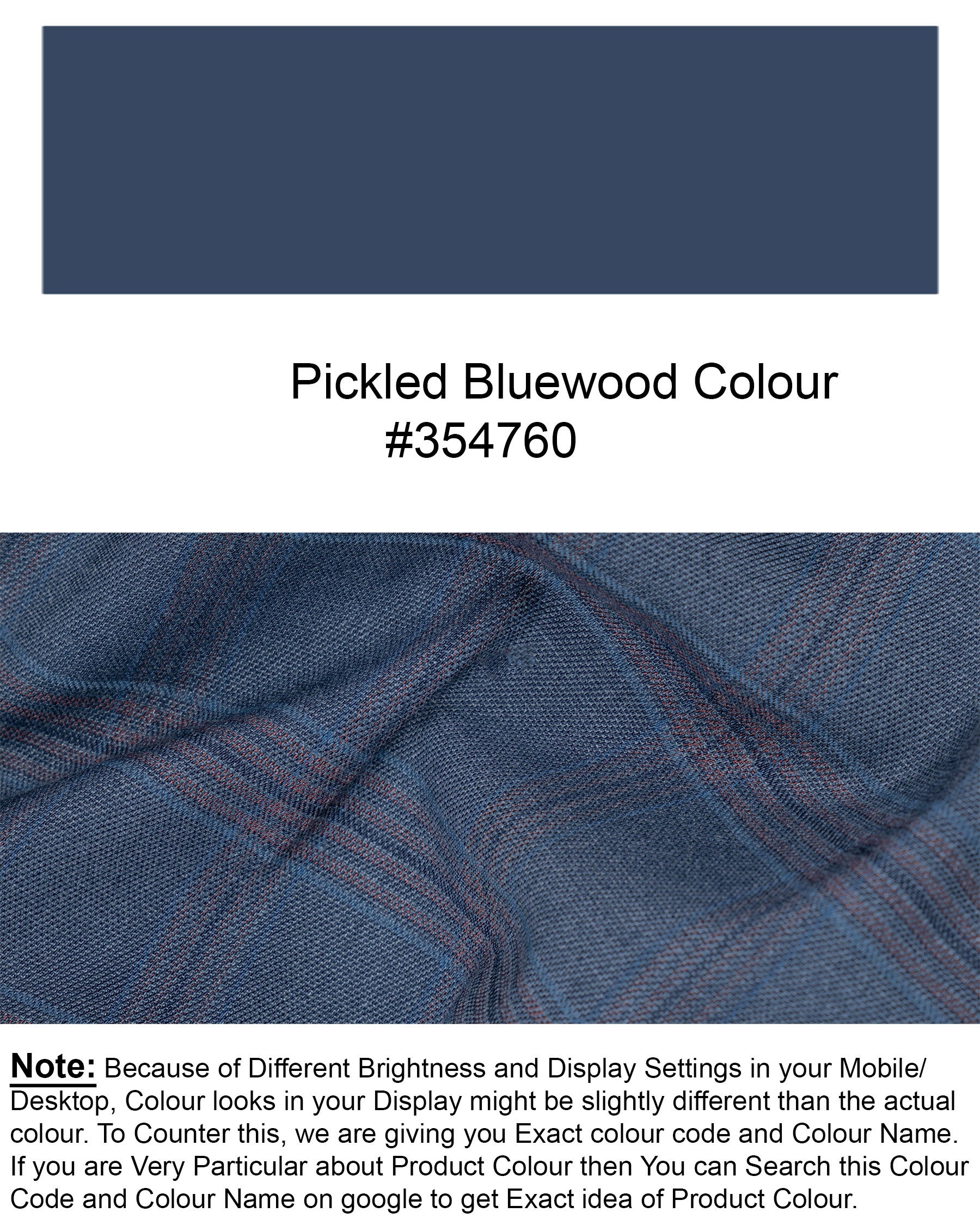 Pickled Bluewood Super fine Checkered Woolrich Pant T1626-28, T1626-30, T1626-32, T1626-34, T1626-36, T1626-38, T1626-40, T1626-42, T1626-44