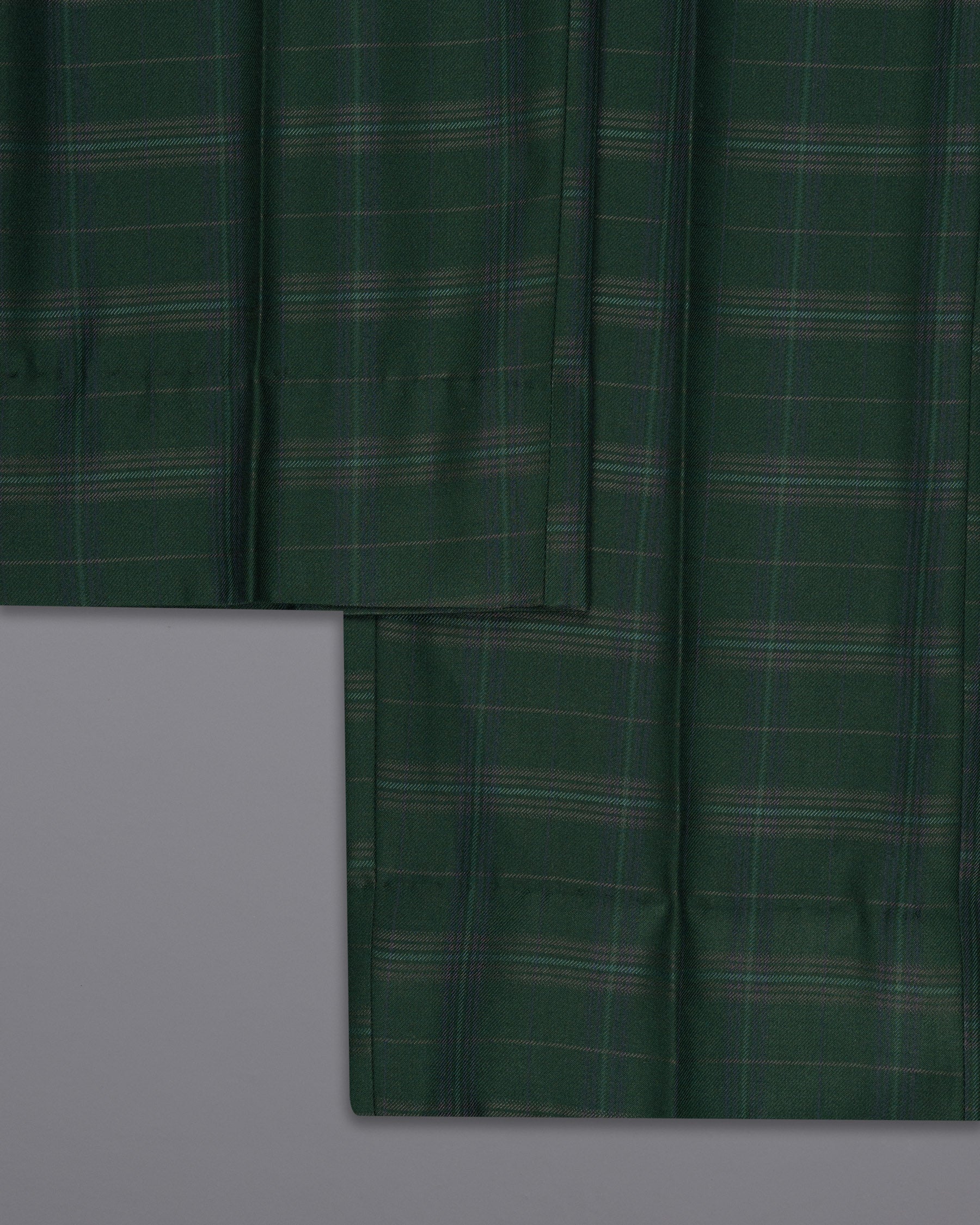 Celtic Green Super fine Plaid Woolrich Pant T1629-28, T1629-30, T1629-32, T1629-34, T1629-36, T1629-38, T1629-40, T1629-42, T1629-44