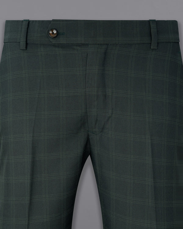 Iridium Green Windowpane Pant