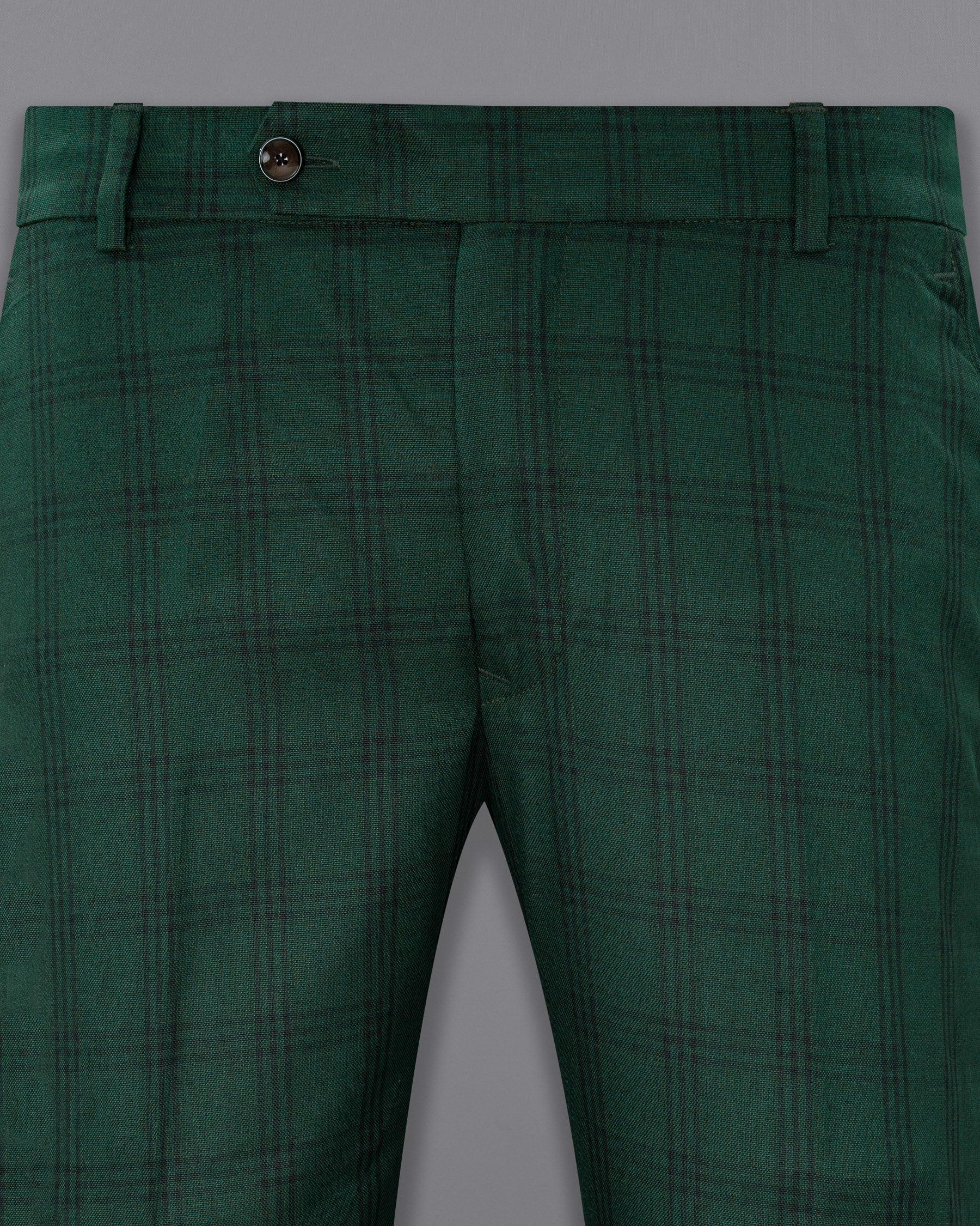 Phthalo Green Windowpane Pant