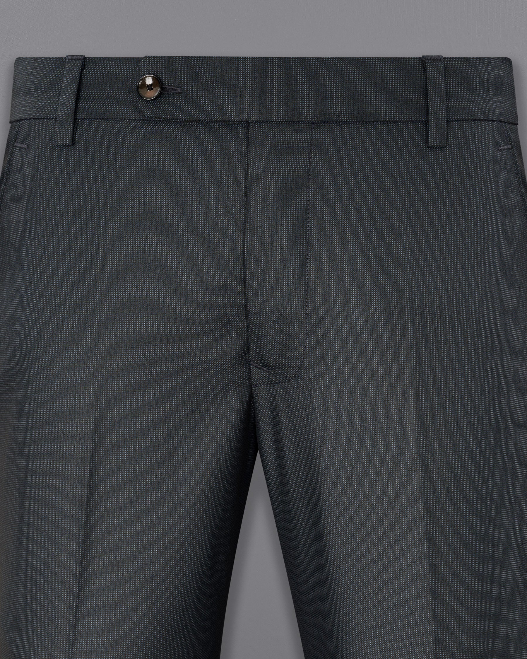 Outer Space Gray Textured Pant