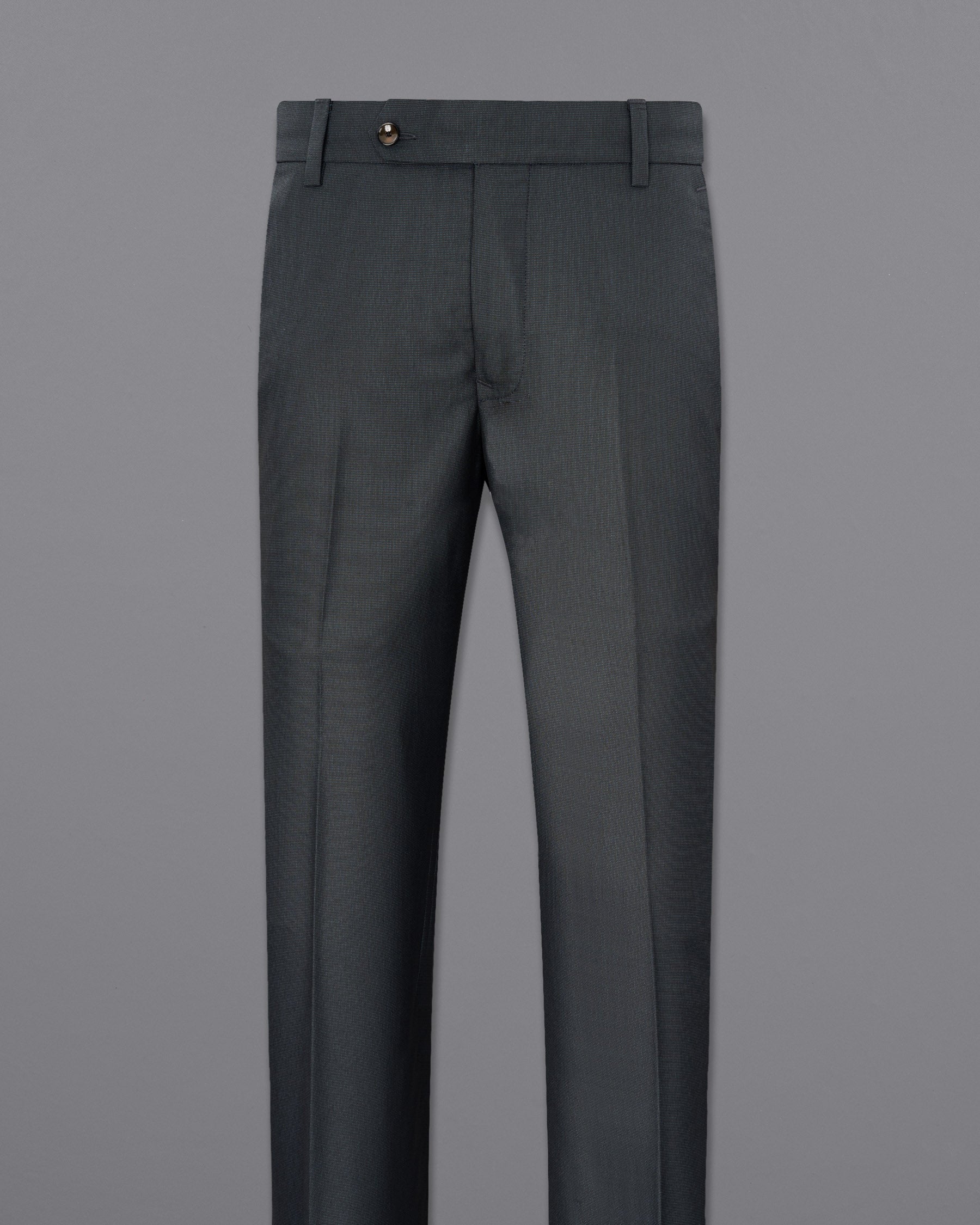 Outer Space Gray Textured Pant