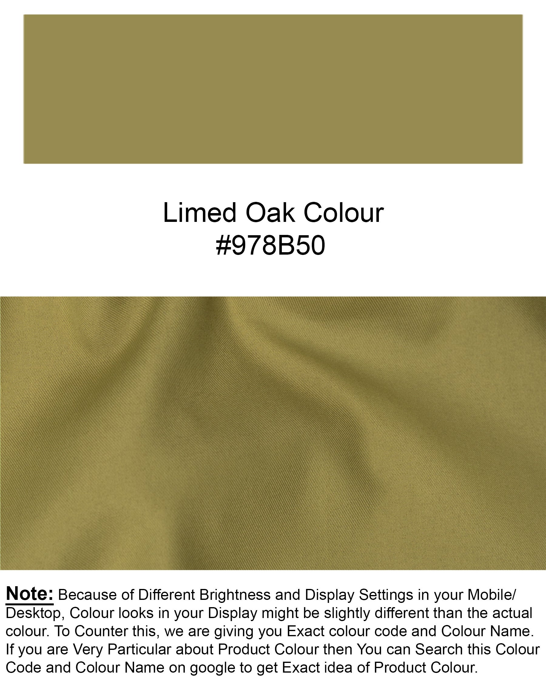 Limed Oak Solid Sports Pant