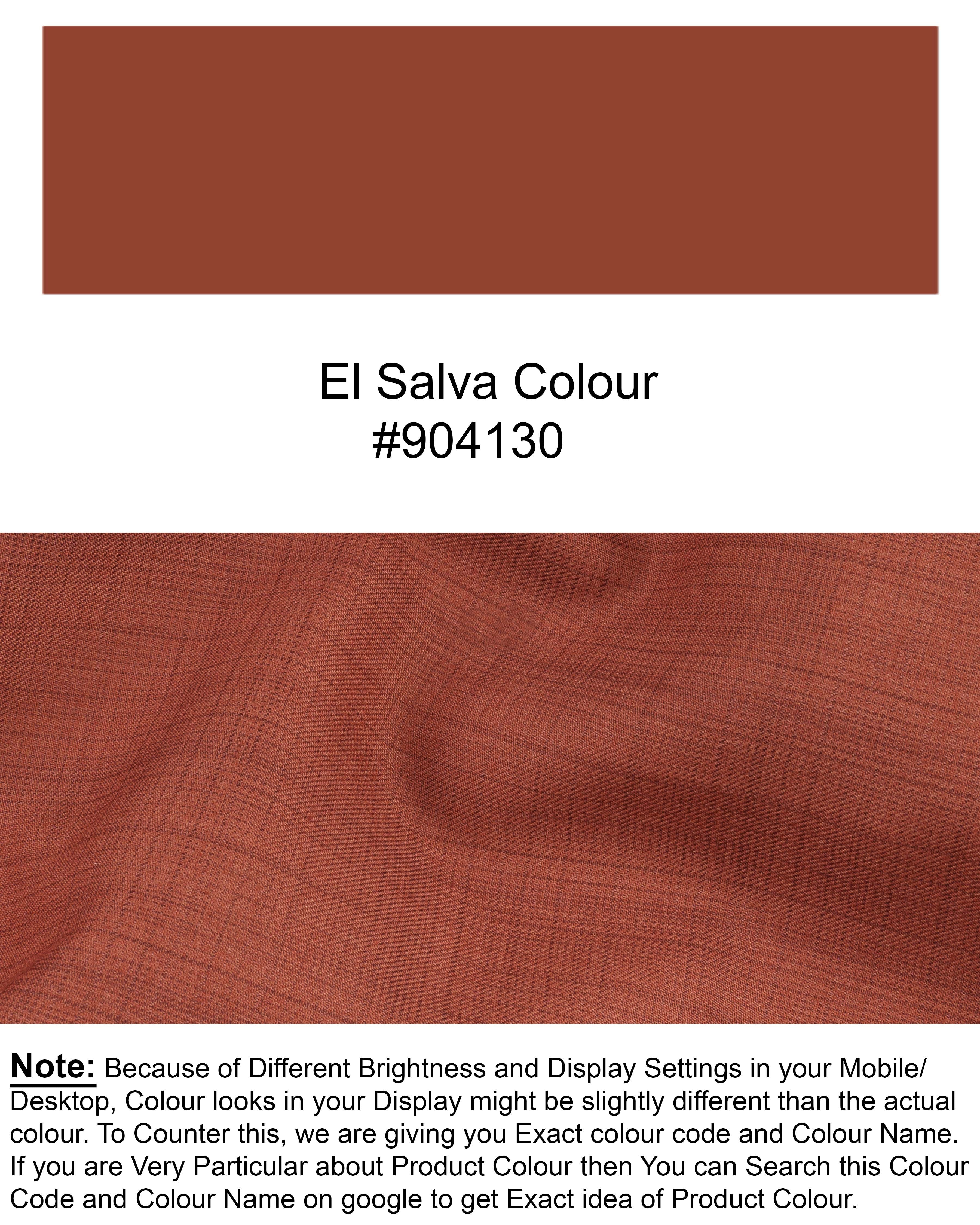 El Salva Burnt Orange Self Pant T1746-28, T1746-30, T1746-32, T1746-34, T1746-36, T1746-38, T1746-40, T1746-42, T1746-44