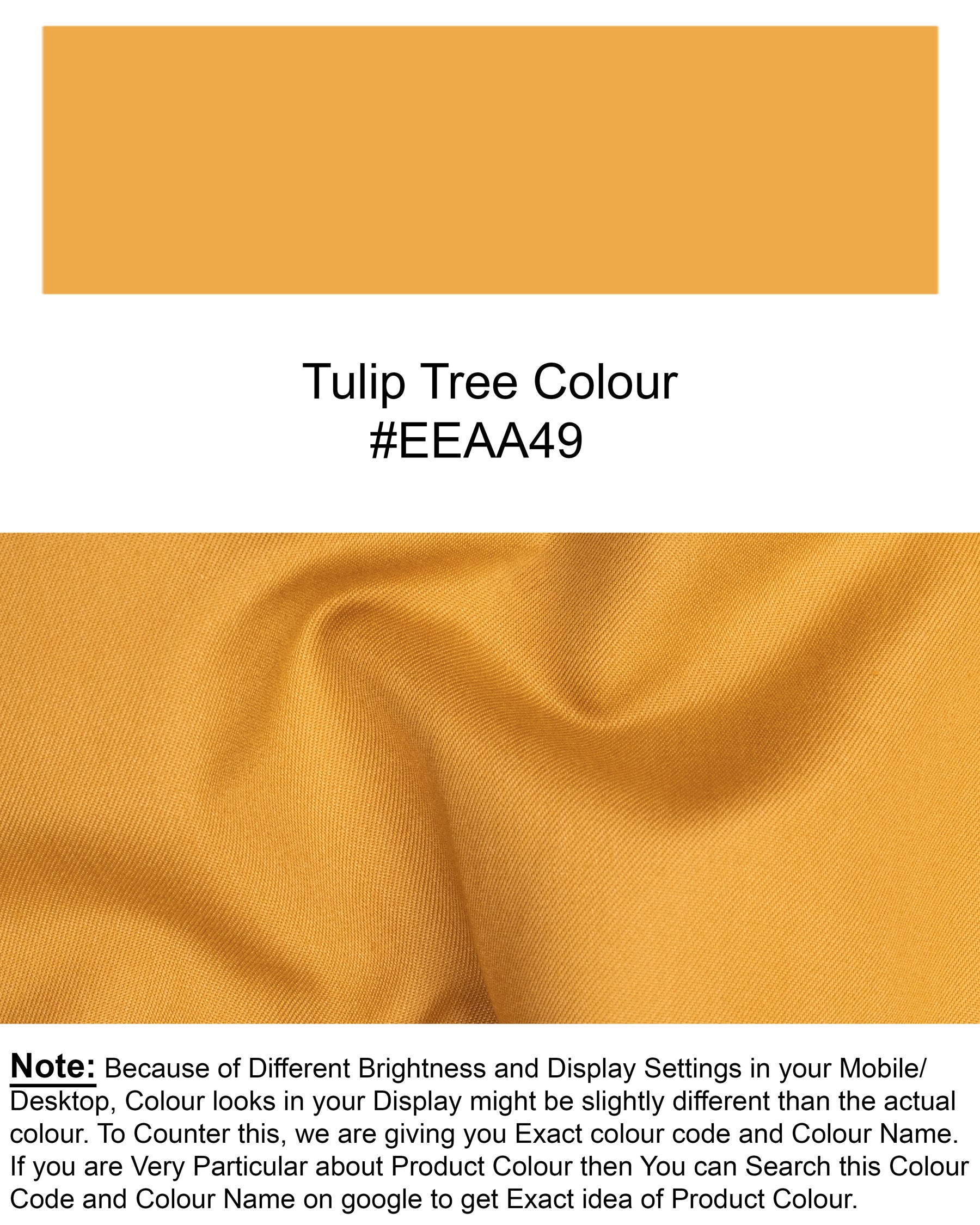 Tulip Tree Orange Solid T1759-28, T1759-30, T1759-32, T1759-34, T1759-36, T1759-38, T1759-40, T1759-42, T1759-44