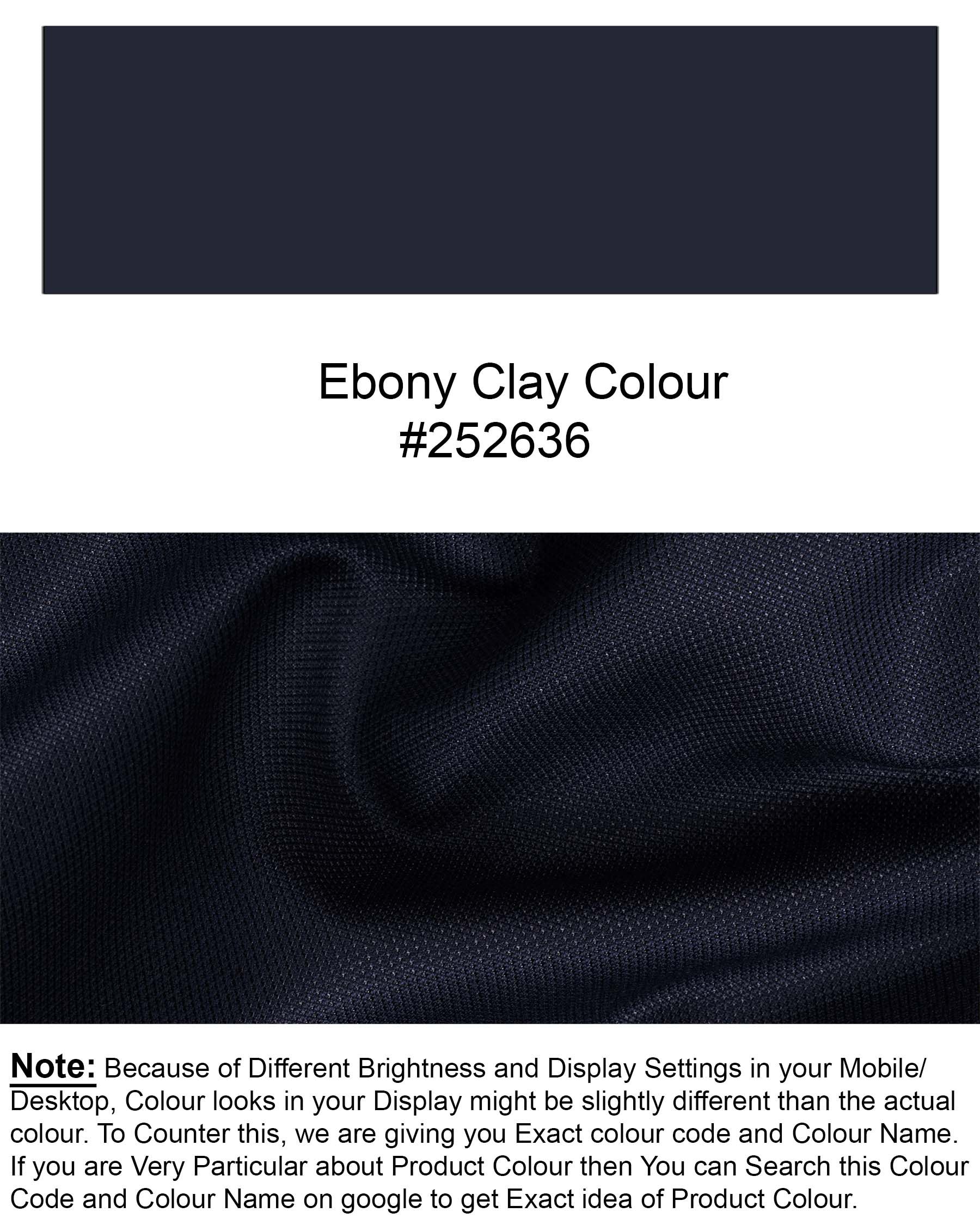 Ebony Clay Blue textured Pant Pant T1773-28, T1773-30, T1773-32, T1773-34, T1773-36, T1773-38, T1773-40, T1773-42, T1773-44