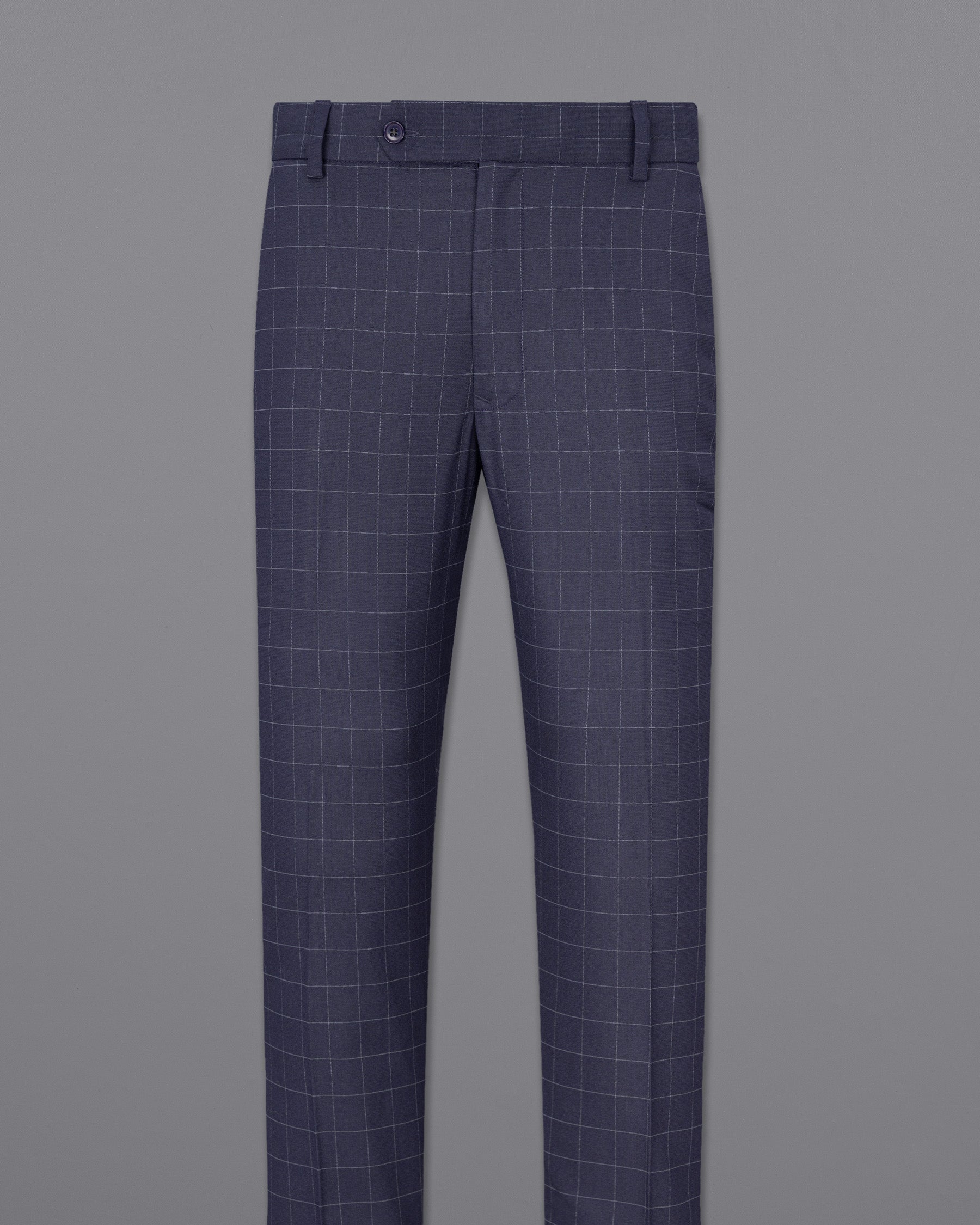 Gun Powder Blue Plaid Pant T1835-28, T1835-30, T1835-32, T1835-34, T1835-36, T1835-38, T1835-40, T1835-42, T1835-44