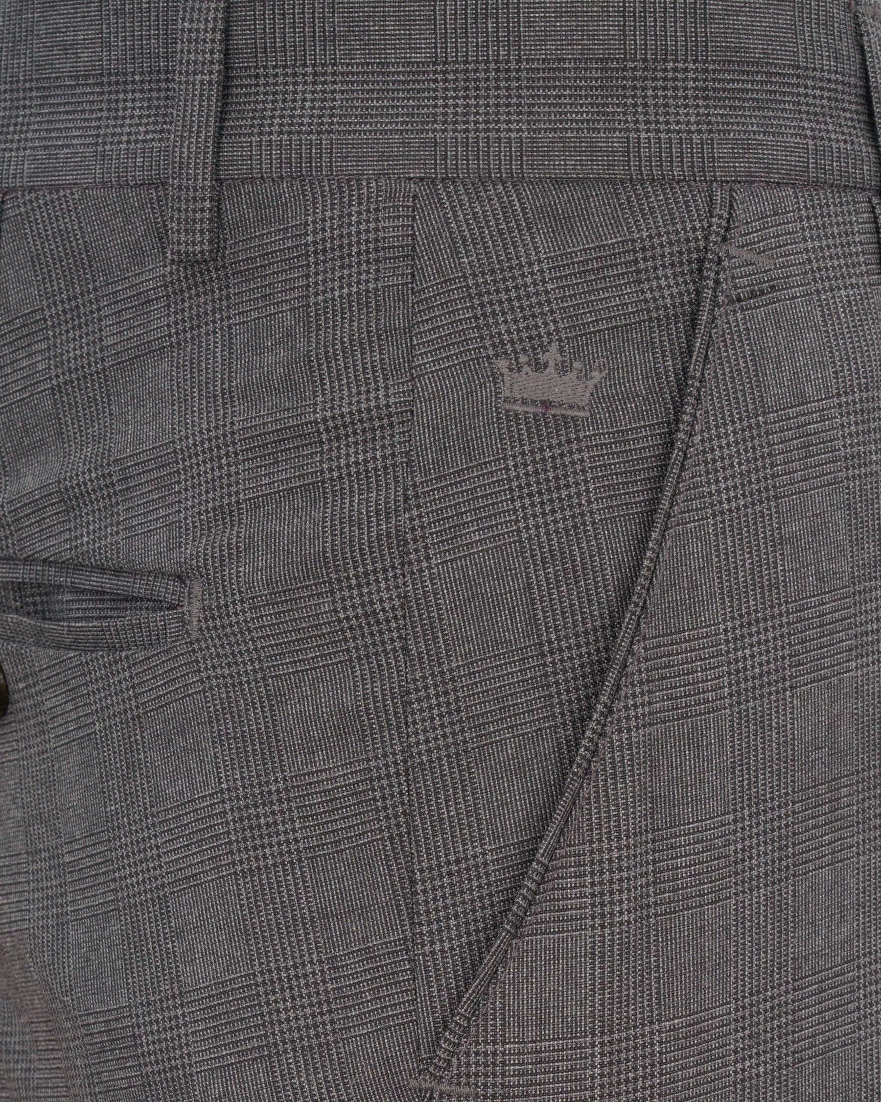 Wenge Gray Subtle Plaid Pant T1844-28, T1844-30, T1844-32, T1844-34, T1844-36, T1844-38, T1844-40, T1844-42, T1844-44