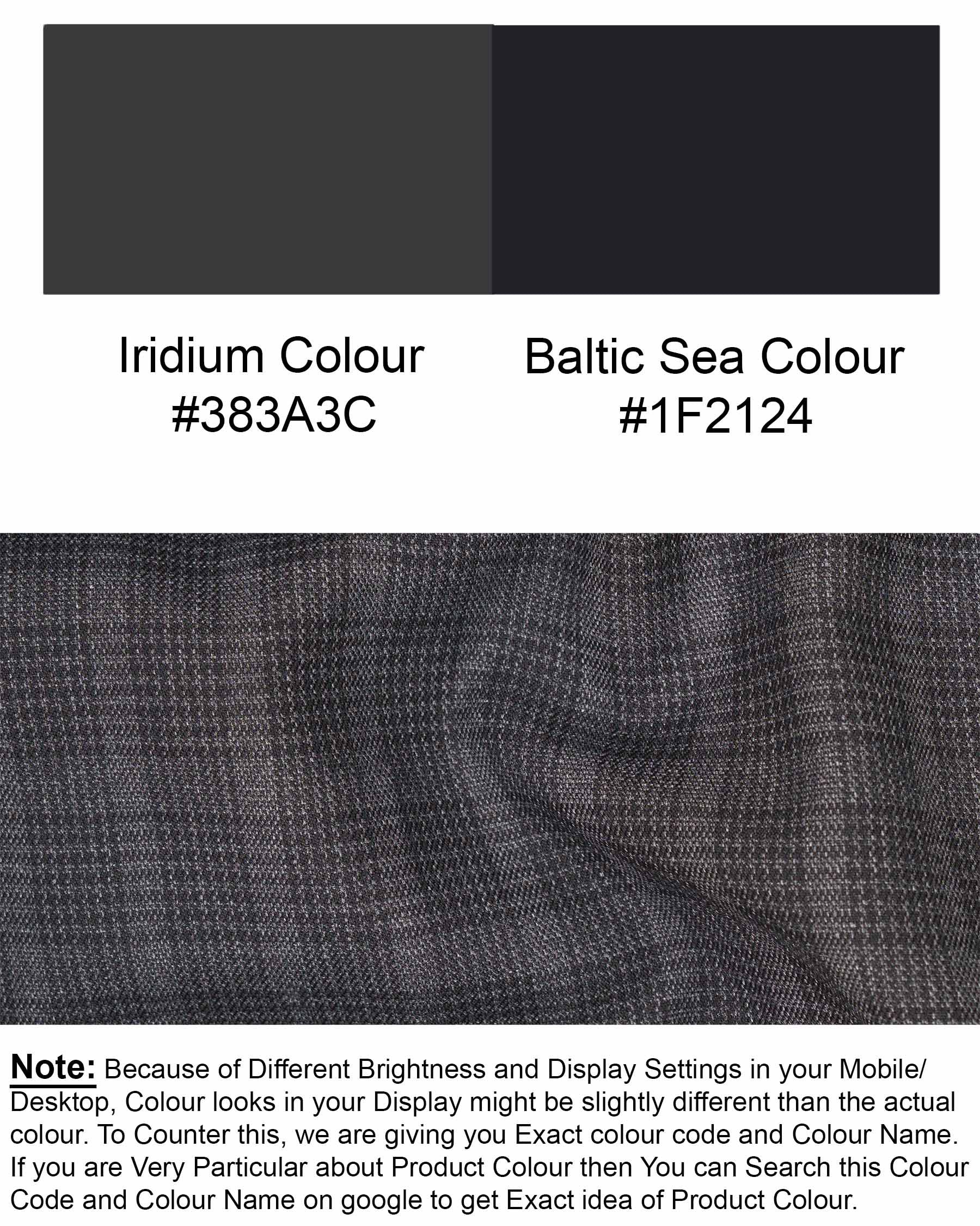 Iridium Plaid Pant T1848-28, T1848-30, T1848-32, T1848-34, T1848-36, T1848-38, T1848-40, T1848-42, T1848-44