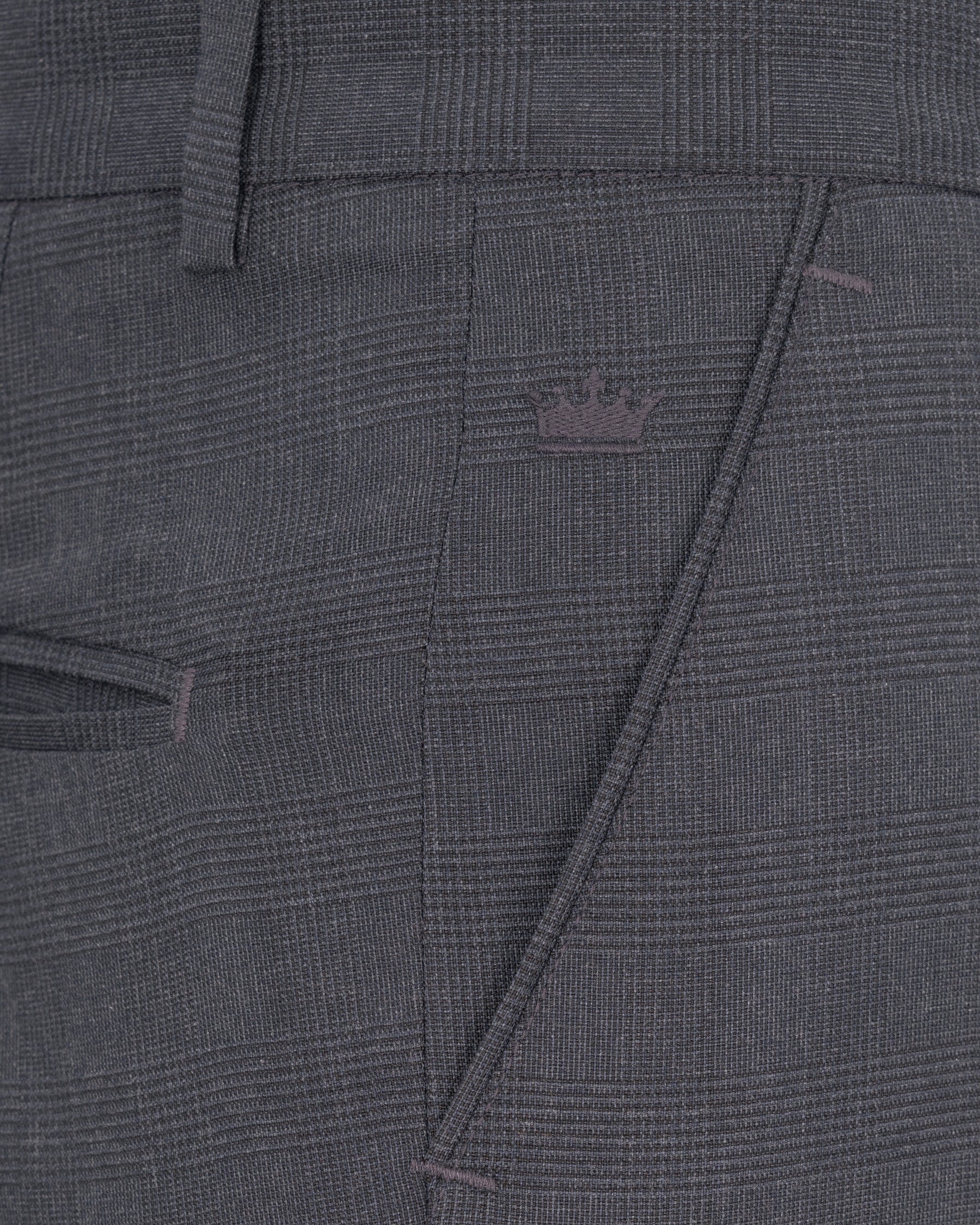 Gravel Gray Plaid Pant T1849-28, T1849-30, T1849-32, T1849-34, T1849-36, T1849-38, T1849-40, T1849-42, T1849-44