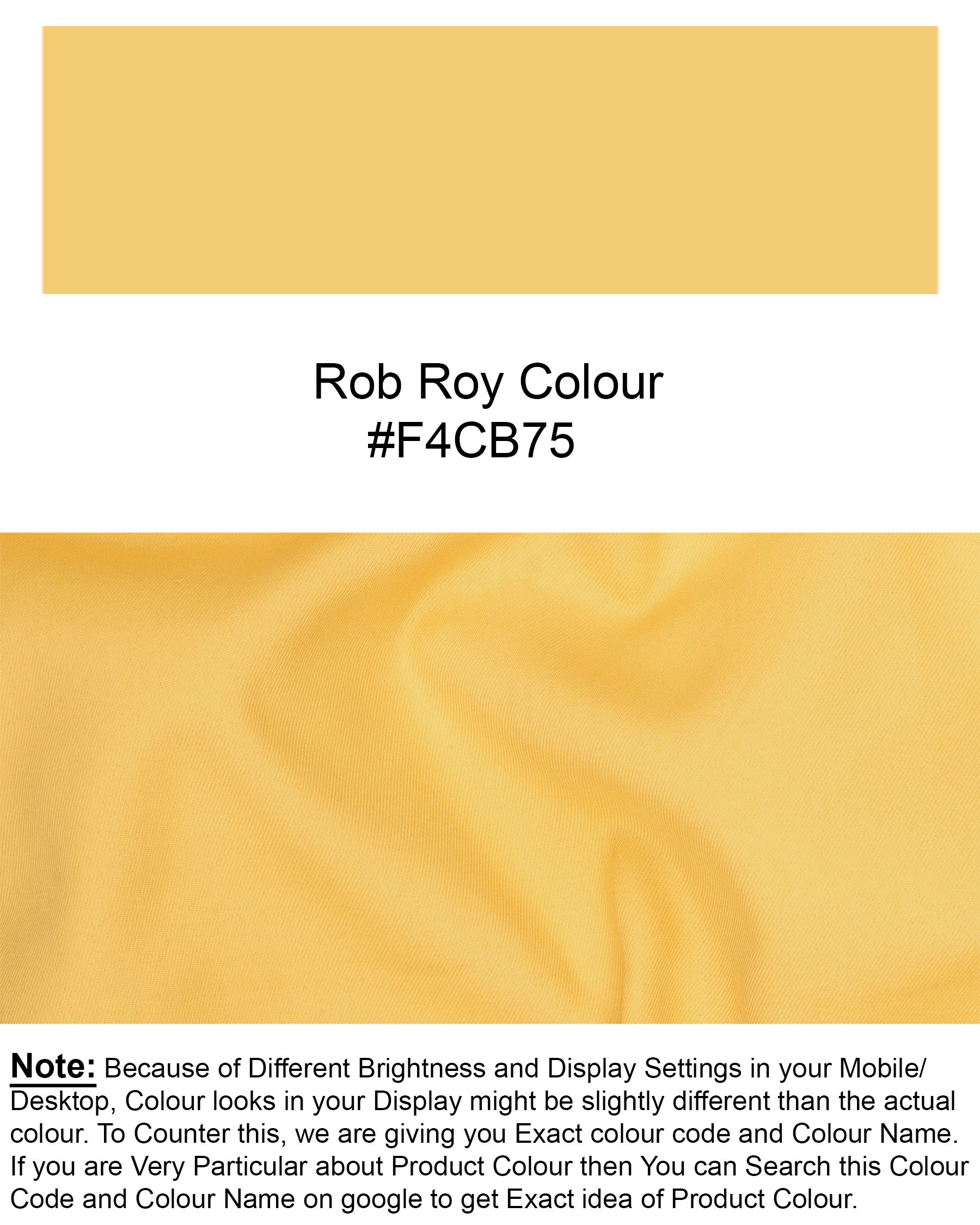 Rob Roy Yellow Pant T1854-28, T1854-30, T1854-32, T1854-34, T1854-36, T1854-38, T1854-40, T1854-42, T1854-44