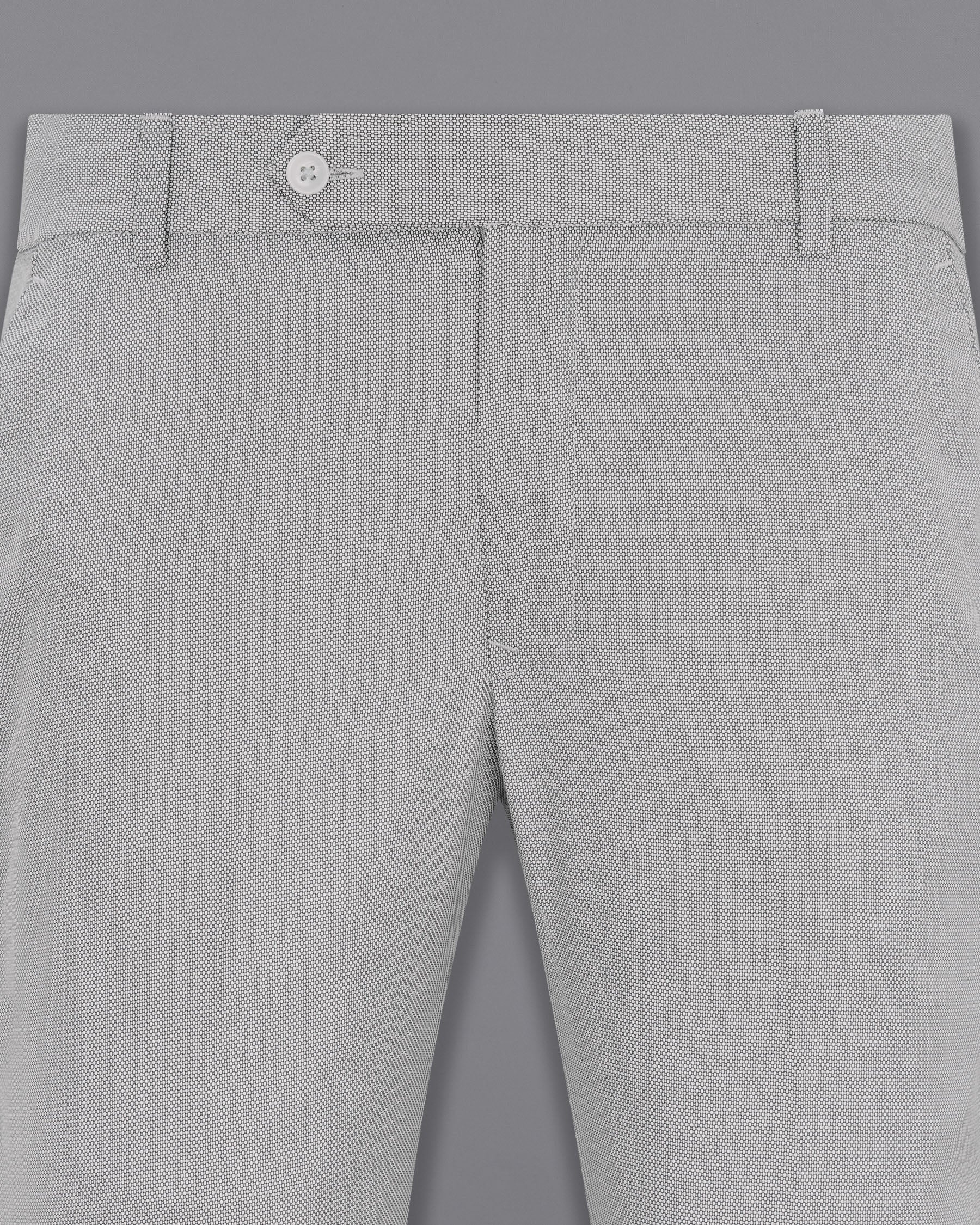 Ghost Grey Textured Pant T1879-28, T1879-30, T1879-32, T1879-34, T1879-36, T1879-38, T1879-40, T1879-42, T1879-44