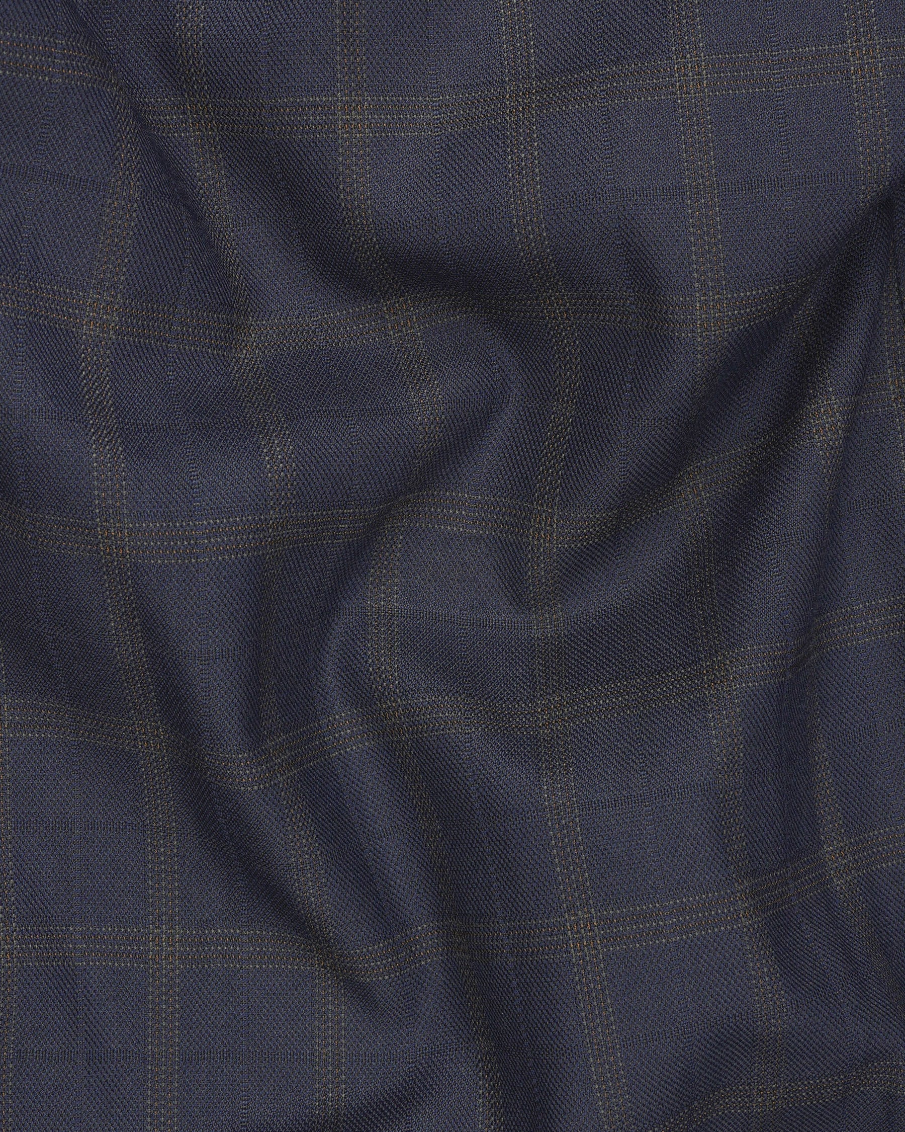 Gunmetal Blue Plaid Pant T1892-28, T1892-30, T1892-32, T1892-34, T1892-36, T1892-38, T1892-40, T1892-42, T1892-44