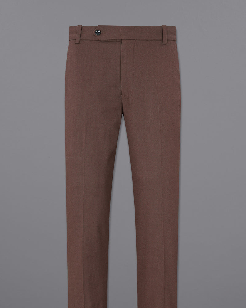 RUSSETT BROWN PLAID PANT