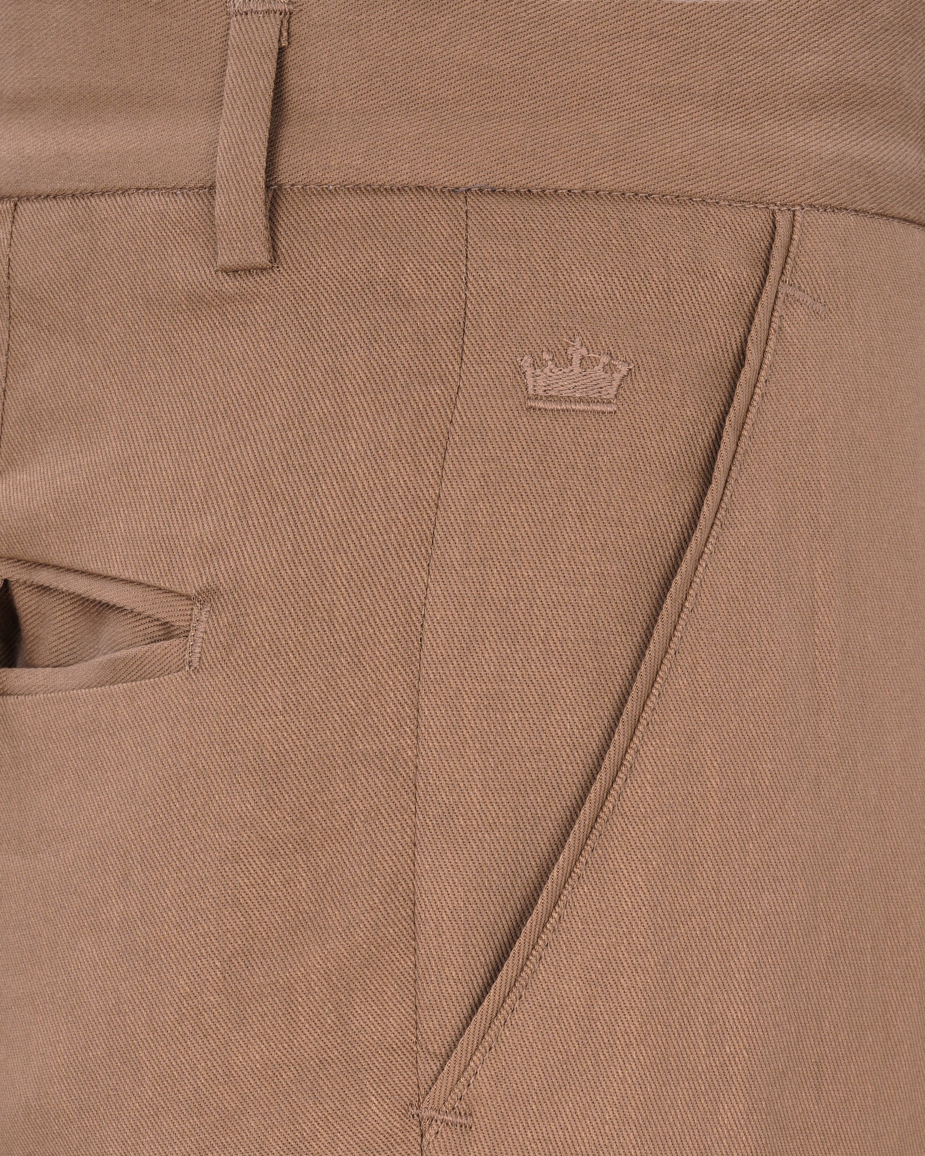 Dark Chestnut Brown Solid Pant T1904-28, T1904-30, T1904-32, T1904-34, T1904-36, T1904-38, T1904-40, T1904-42, T1904-44