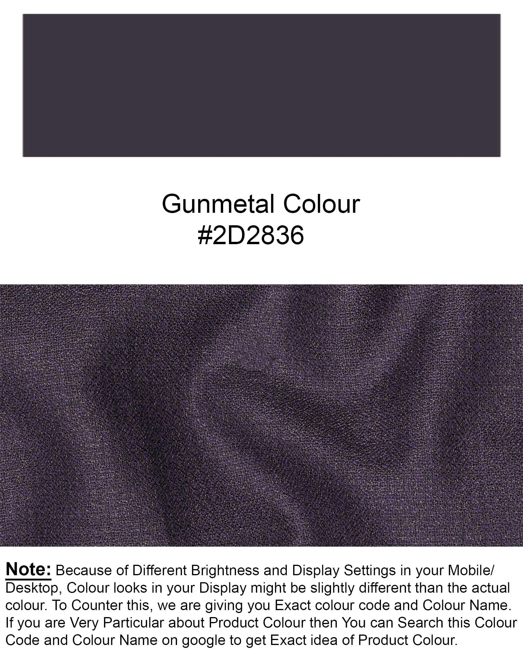 Gunmetal Purple Plaid Pant T1909-28, T1909-30, T1909-32, T1909-34, T1909-36, T1909-38, T1909-40, T1909-42, T1909-44