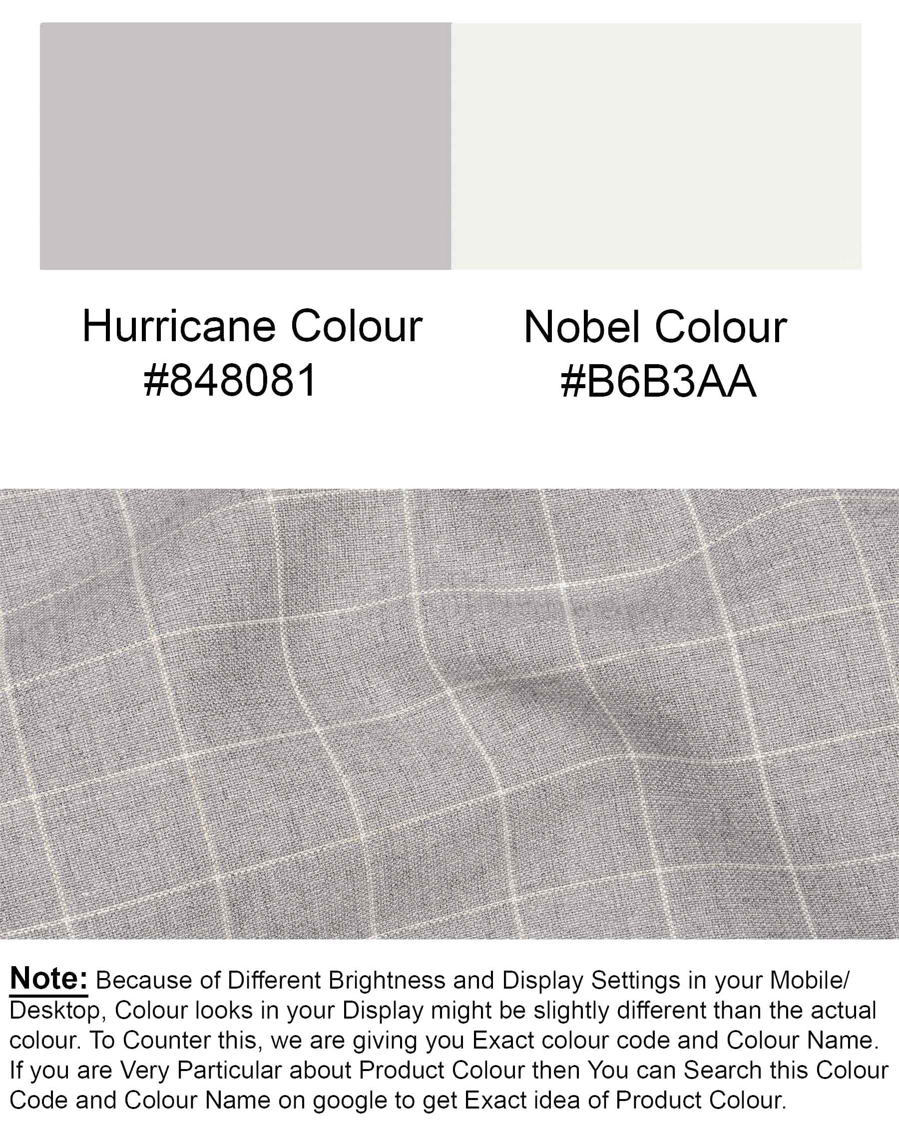 Hurricane Gray Plaid Pant T1924-28, T1924-30, T1924-32, T1924-34, T1924-36, T1924-38, T1924-40, T1924-42, T1924-44