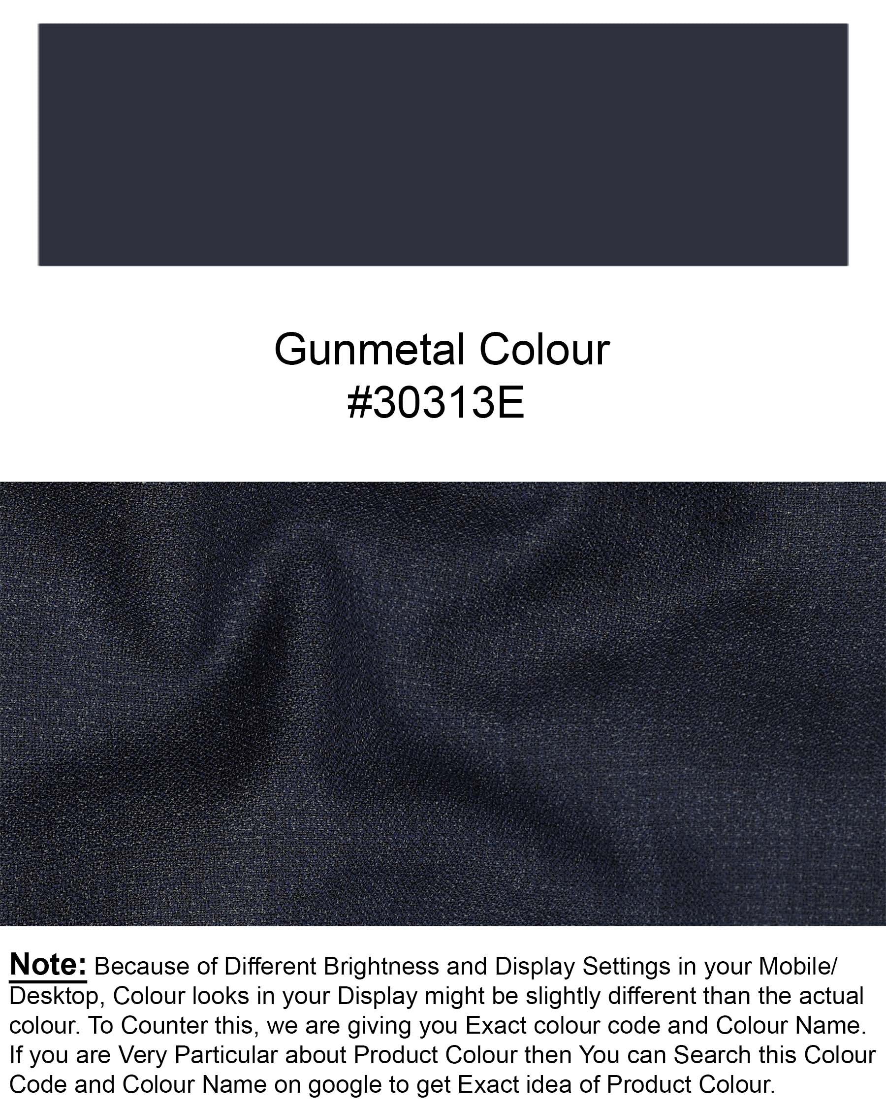 Gunmetal Blue Plaid Pant T1936-28, T1936-30, T1936-32, T1936-34, T1936-36, T1936-38, T1936-40, T1936-42, T1936-44