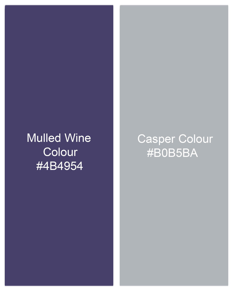 Mulled Wine Blue With Casper Gray Checkered Pant T1976-28, T1976-30, T1976-32, T1976-34, T1976-36, T1976-38, T1976-40, T1976-42, T1976-44