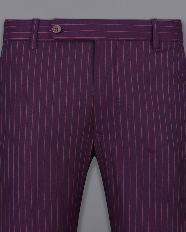 Tolopea Purple with Byzantium Pink Striped Pant T2035-28, T2035-30, T2035-32, T2035-34, T2035-36, T2035-38, T2035-40, T2035-42, T2035-44