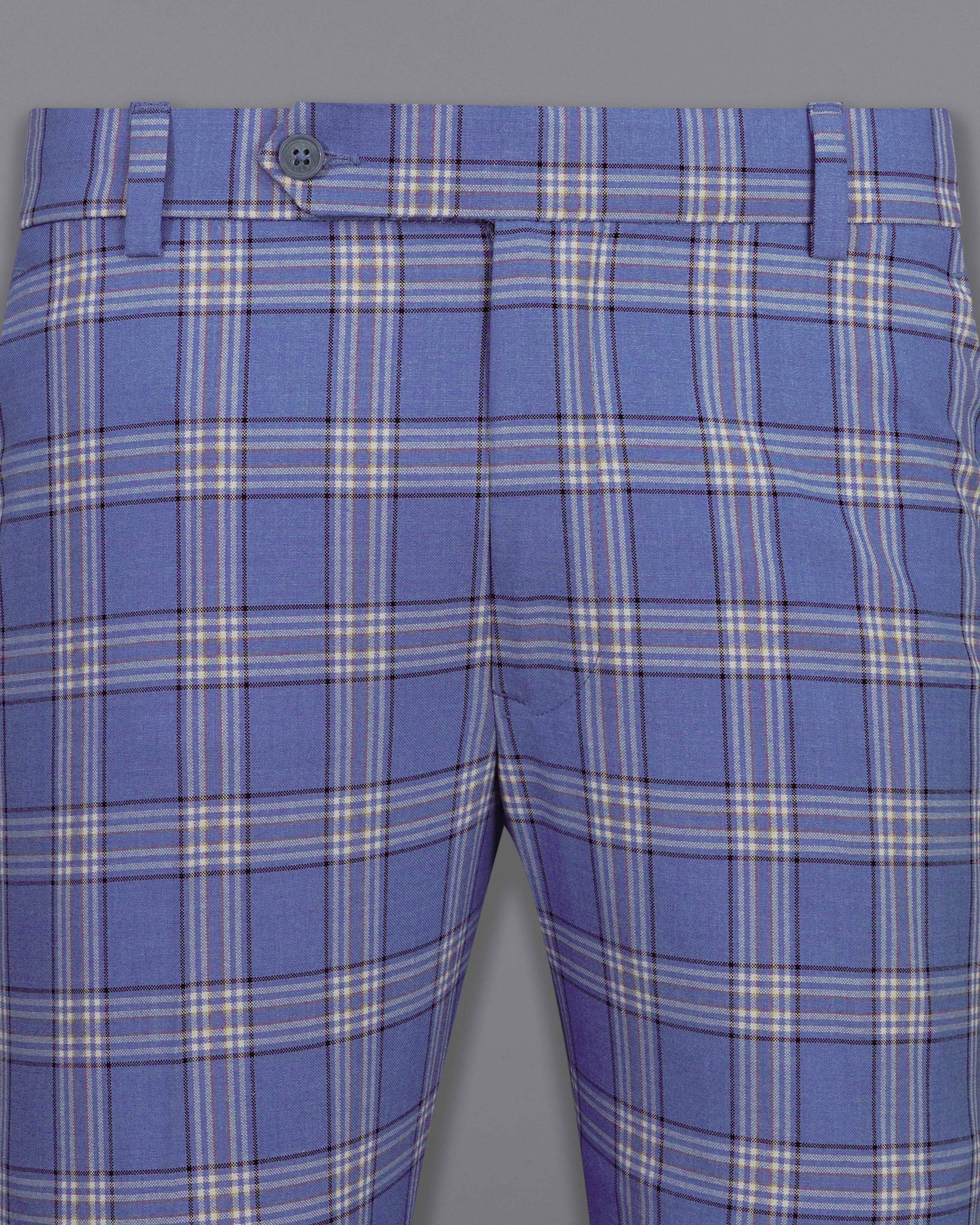 Scampi Blue with Heather Gray Plaid Pant T2042-28, T2042-30, T2042-32, T2042-34, T2042-36, T2042-38, T2042-40, T2042-42, T2042-44