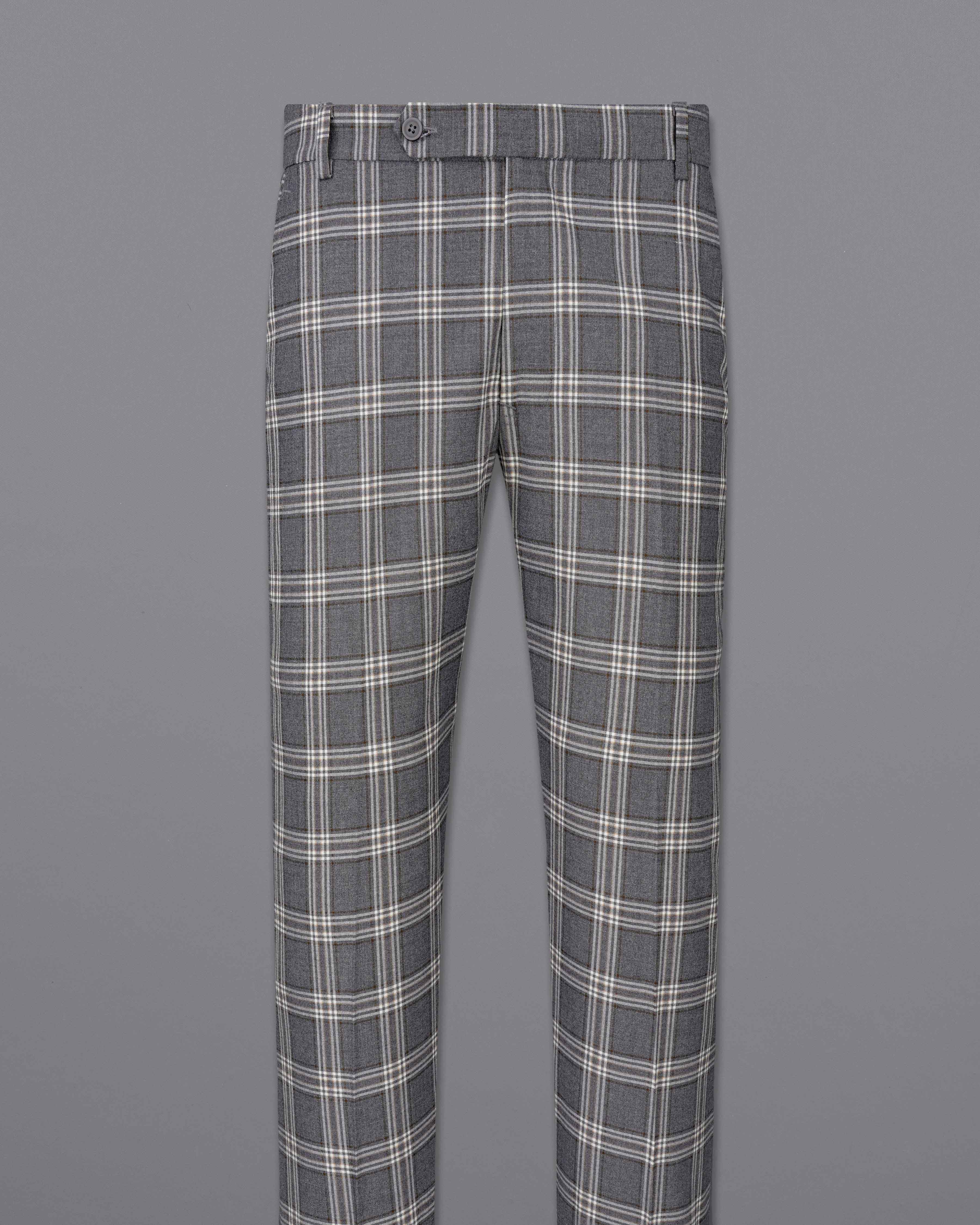 Smoky Gray Plaid Pant T2058-28, T2058-30, T2058-32, T2058-34, T2058-36, T2058-38, T2058-40, T2058-42, T2058-44