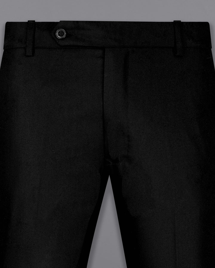 Judge Brown Textured Premium TerryRayon Pant For Men