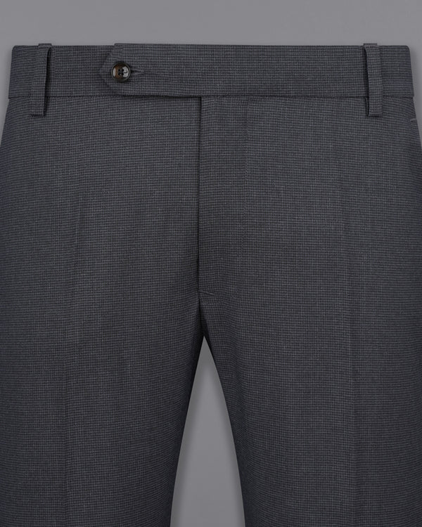 Bastille Dark Grey Textured Pant