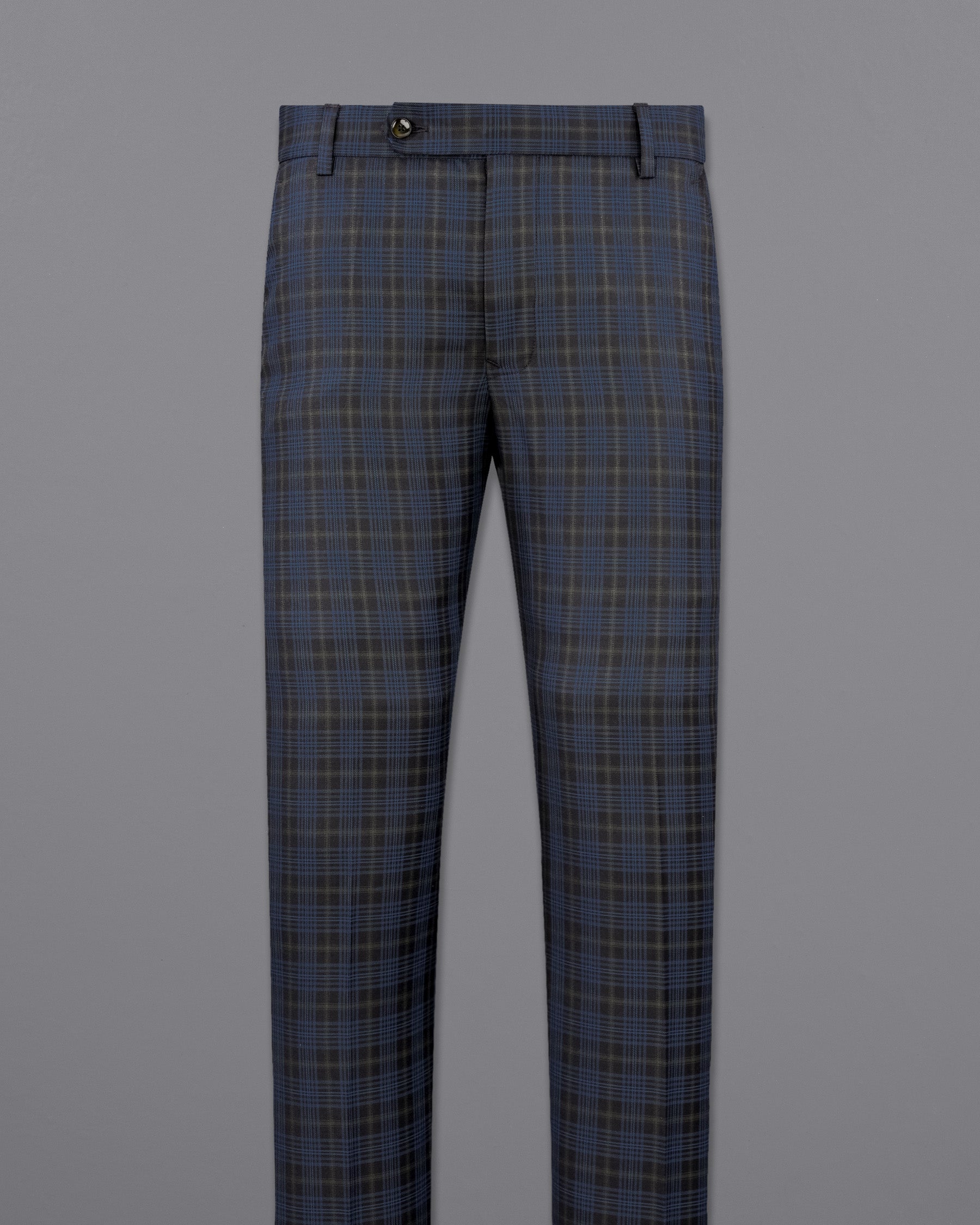 Fiord Navy Blue with Black Russian Plaid Pant