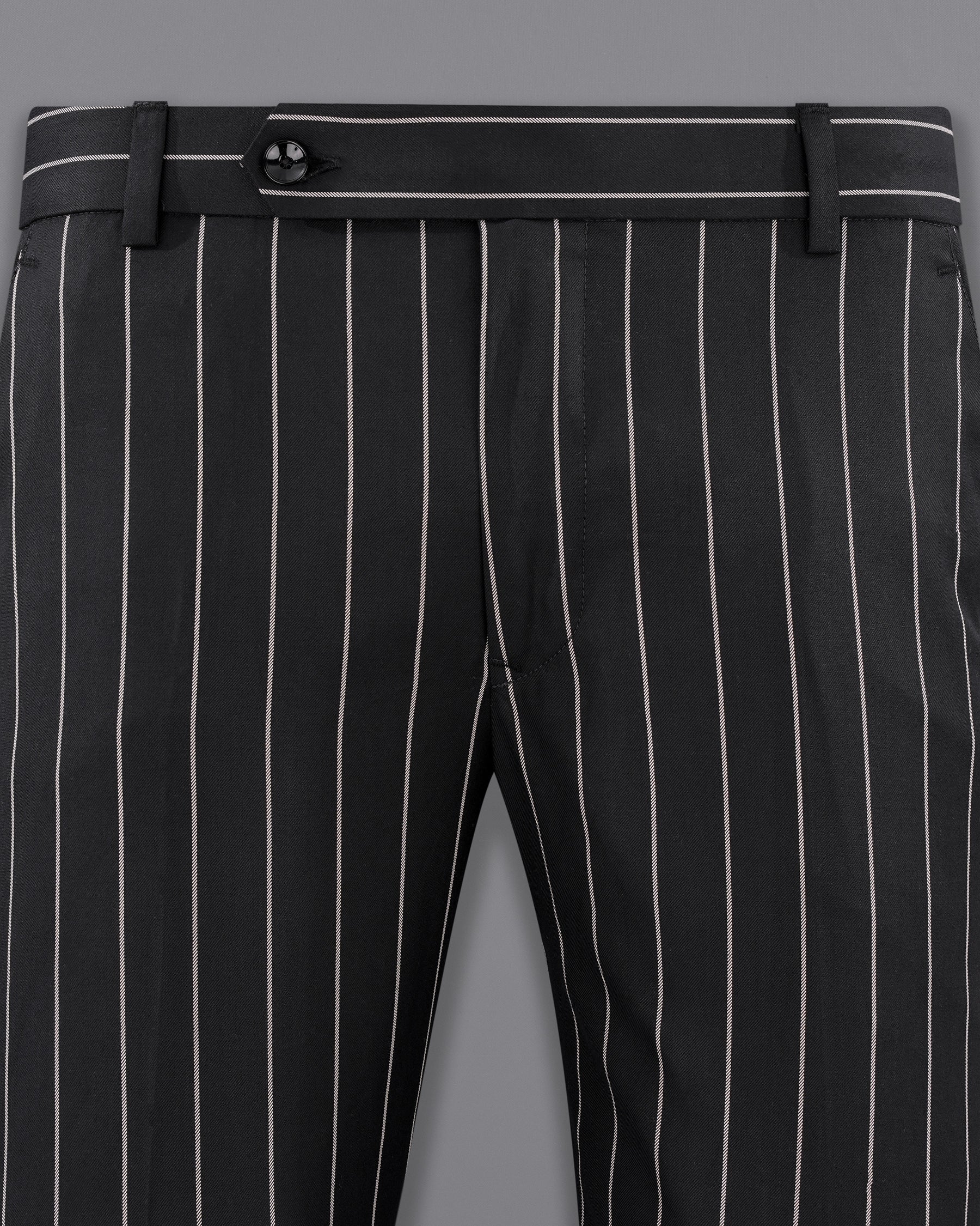 Buy Arrow Mid Rise Striped Formal Trousers - NNNOW.com