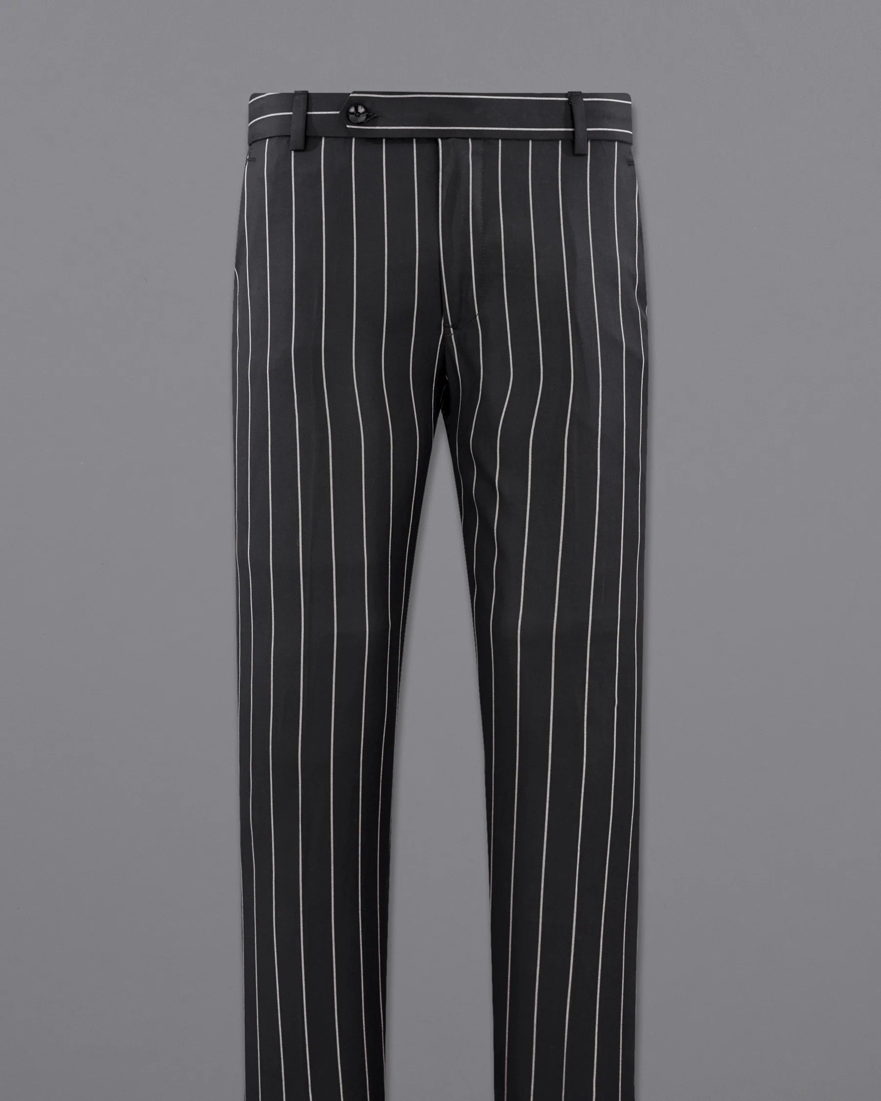 Jaguar Black with Concrete Gray Striped Pant T2157-28, T2157-30, T2157-32, T2157-34, T2157-36, T2157-38, T2157-40, T2157-42, T2157-44
