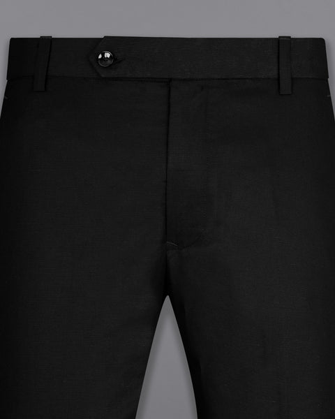 Textured Formal Trousers In Beige Phoenix Fit Mentor
