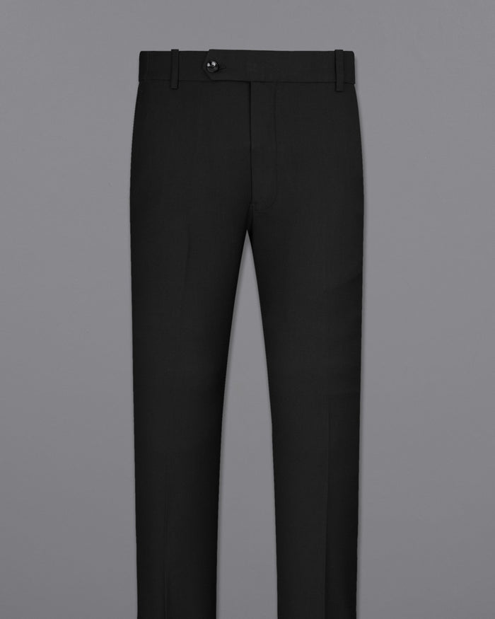 JADE BLACK STRETCHABLE WAISTBAND TRAVELER PANTS