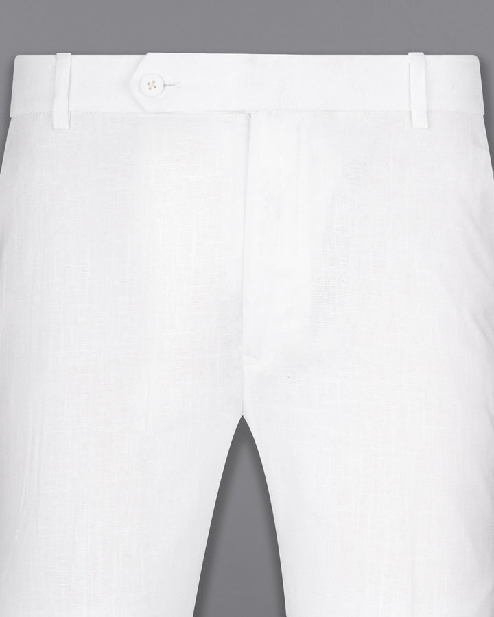 Buy Parx White Linen Self Pattern Pattern Trousers for Mens Online  Tata  CLiQ