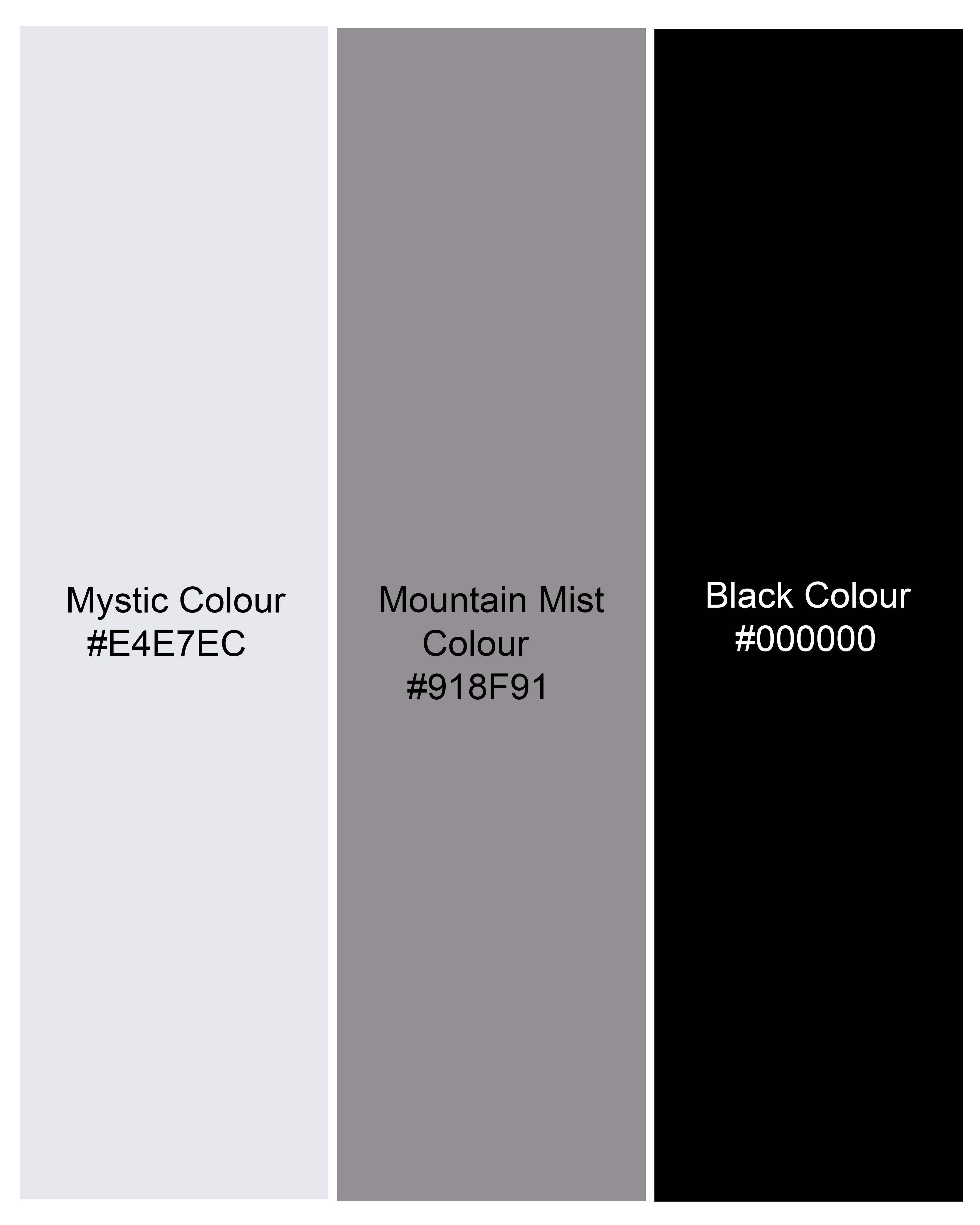 Mystic Gray and Black Premium Cotton Pant T2314-28, T2314-30, T2314-32, T2314-34, T2314-36, T2314-38, T2314-40, T2314-42, T2314-44